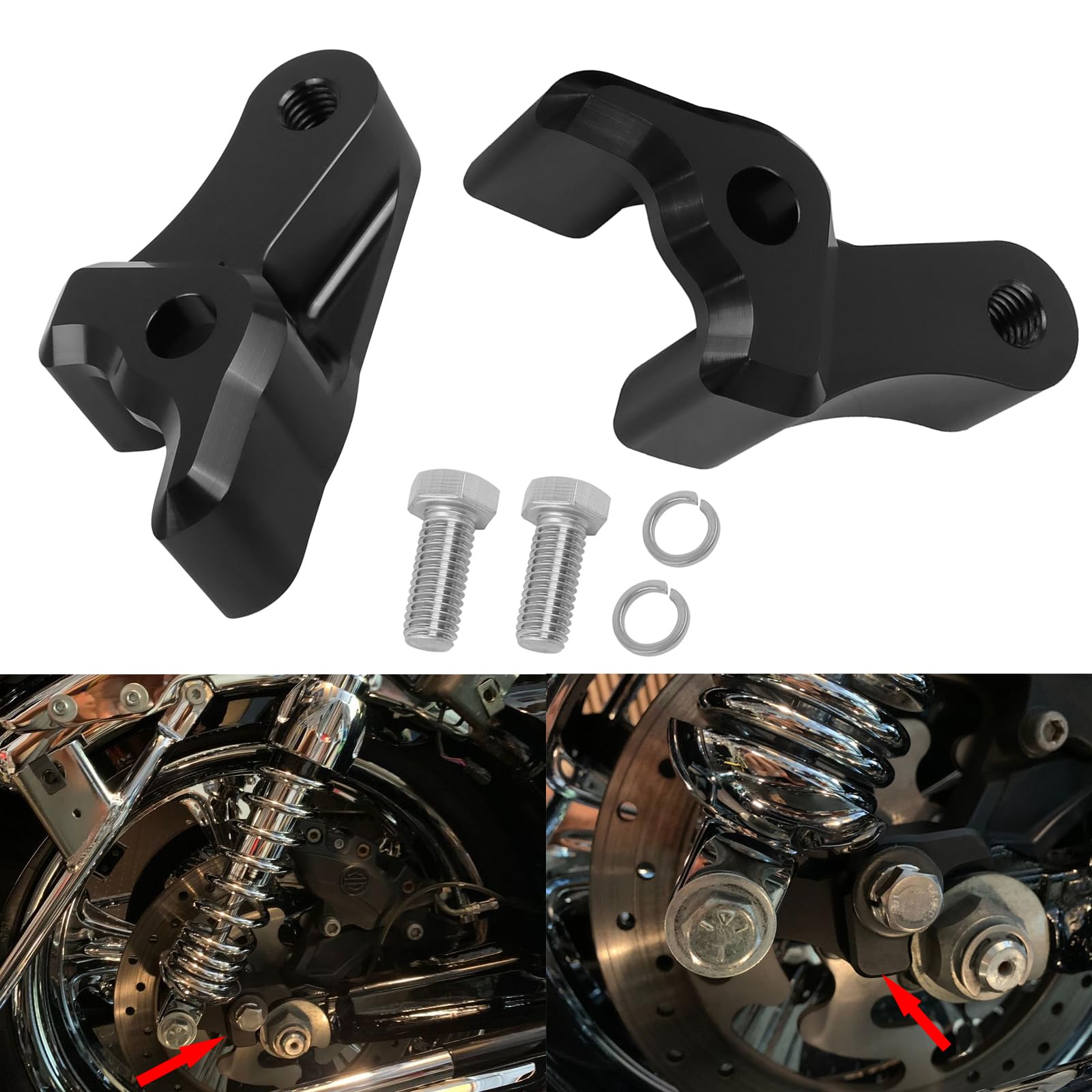 Amazon.com: LOOBOR 1 Inch Lowering Blocks Kit Compatiable for 2009
