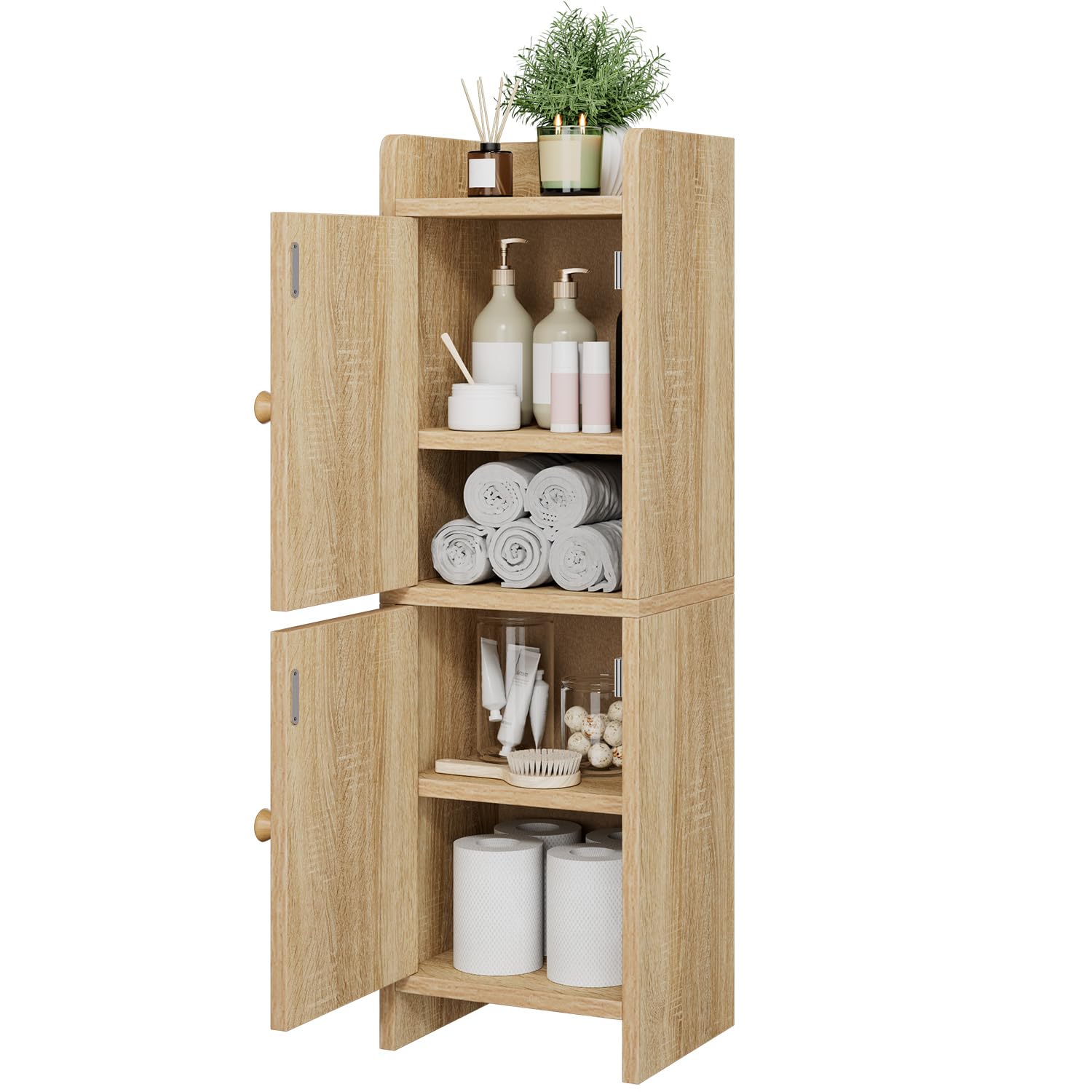 IBUYKE Petit meuble de salle de bain WBS001N