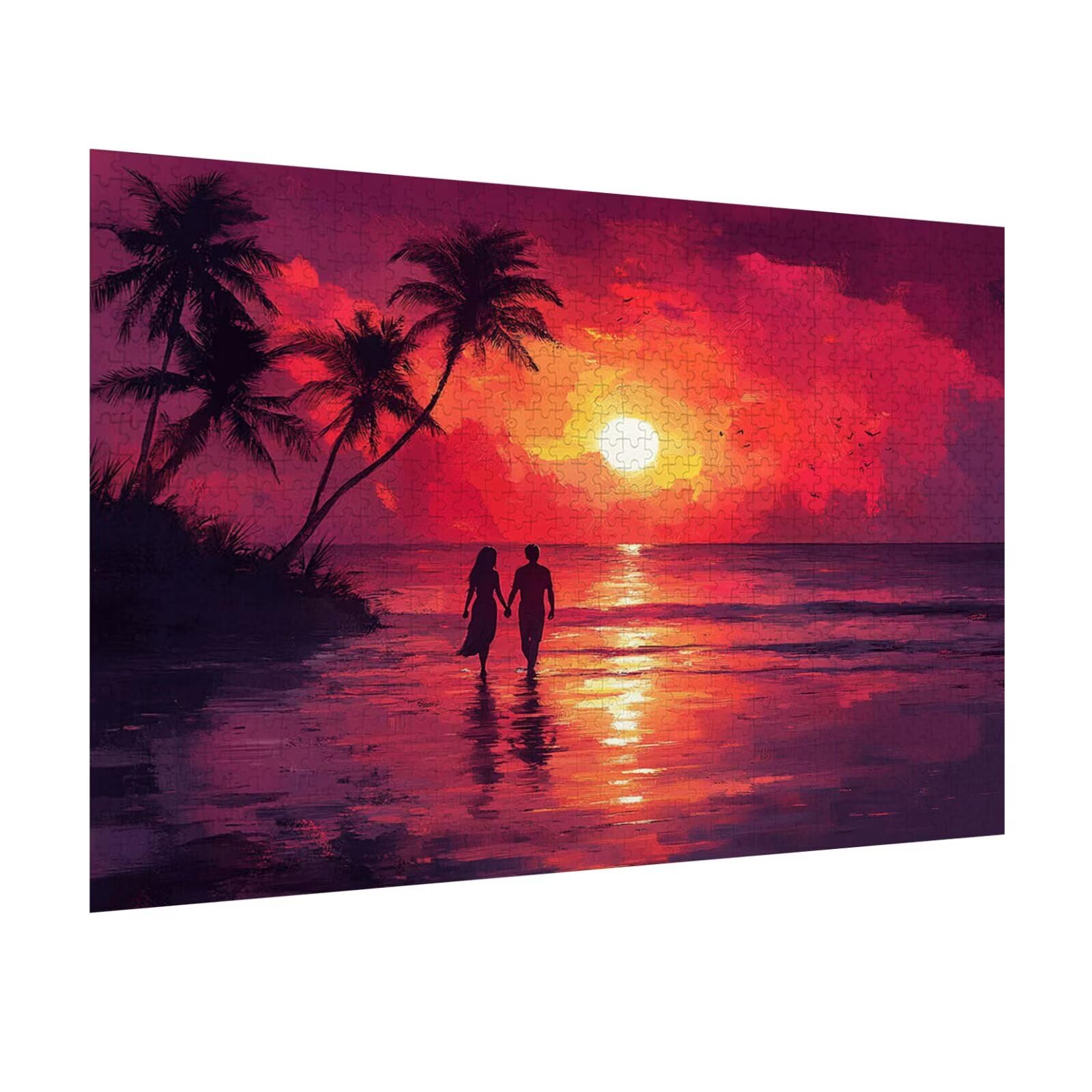 Puzzle 6000 Pezzi Coppia Puzzle Classici per Gioco Familiare, n-699 | Impossibile Puzzles, Intrattenimento Creativo, Rilassamento Intelligence, Regalo per Amore e Amico, Home Decor, Sole calante