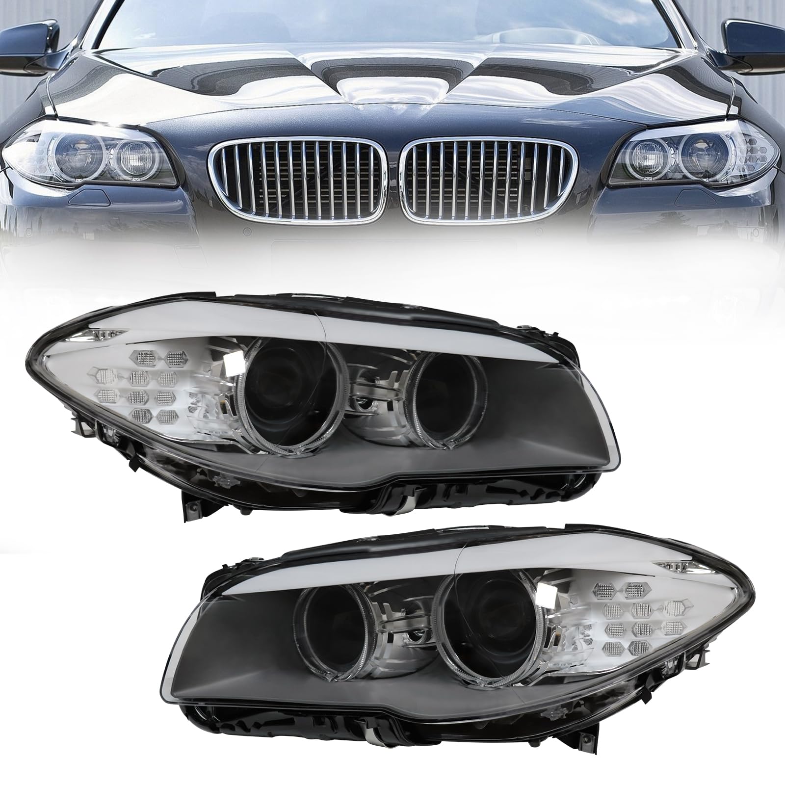 Amazon.com: HID Xenon Headlights Assembly Pair Replacement for BMW