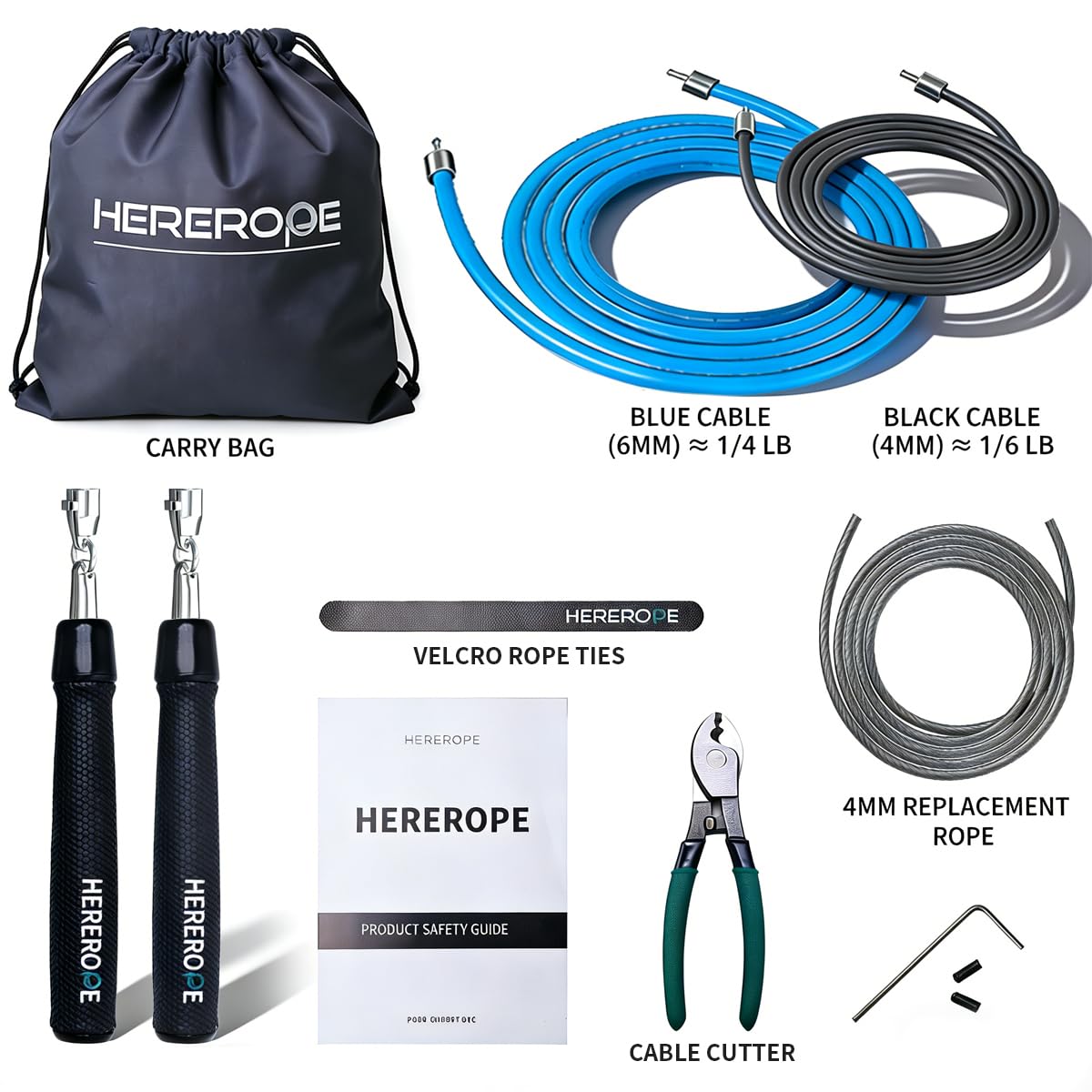 Cuerda de saltar intercambiable para hombres y mujeres, juego de cuerdas de saltar personalizables, ajustables, duraderas y versátiles, ideales para principiantes y profesionales, entrenamiento y