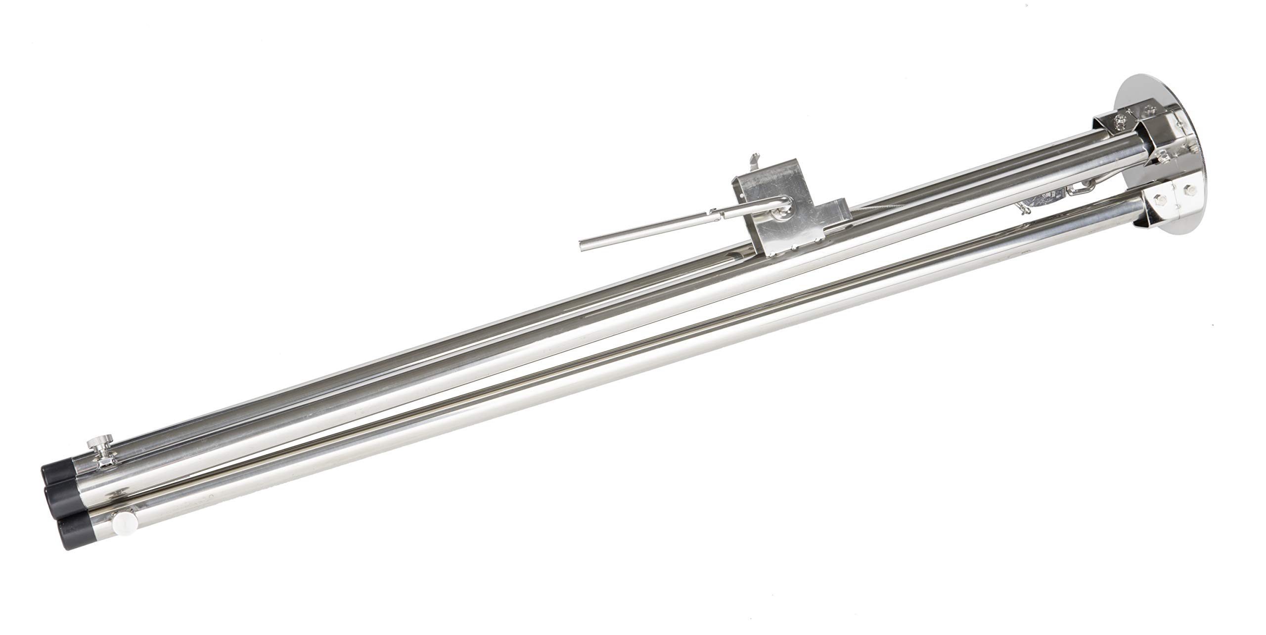 HeRo24 Trípode de acero inoxidable giratorio para barbacoa, altura regulable, con manivela, incluye cadena, gancho, eslabón giratorio y bolsa de transporte, estructura estable para barbacoa, para