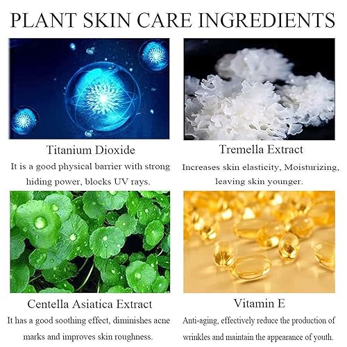 Miniatura 6 de Air Cushion CC Cream Nature Foundation - Cepillo de base en polvo corrector hidratante base de maquillaje brillante de larga duración con esponja de