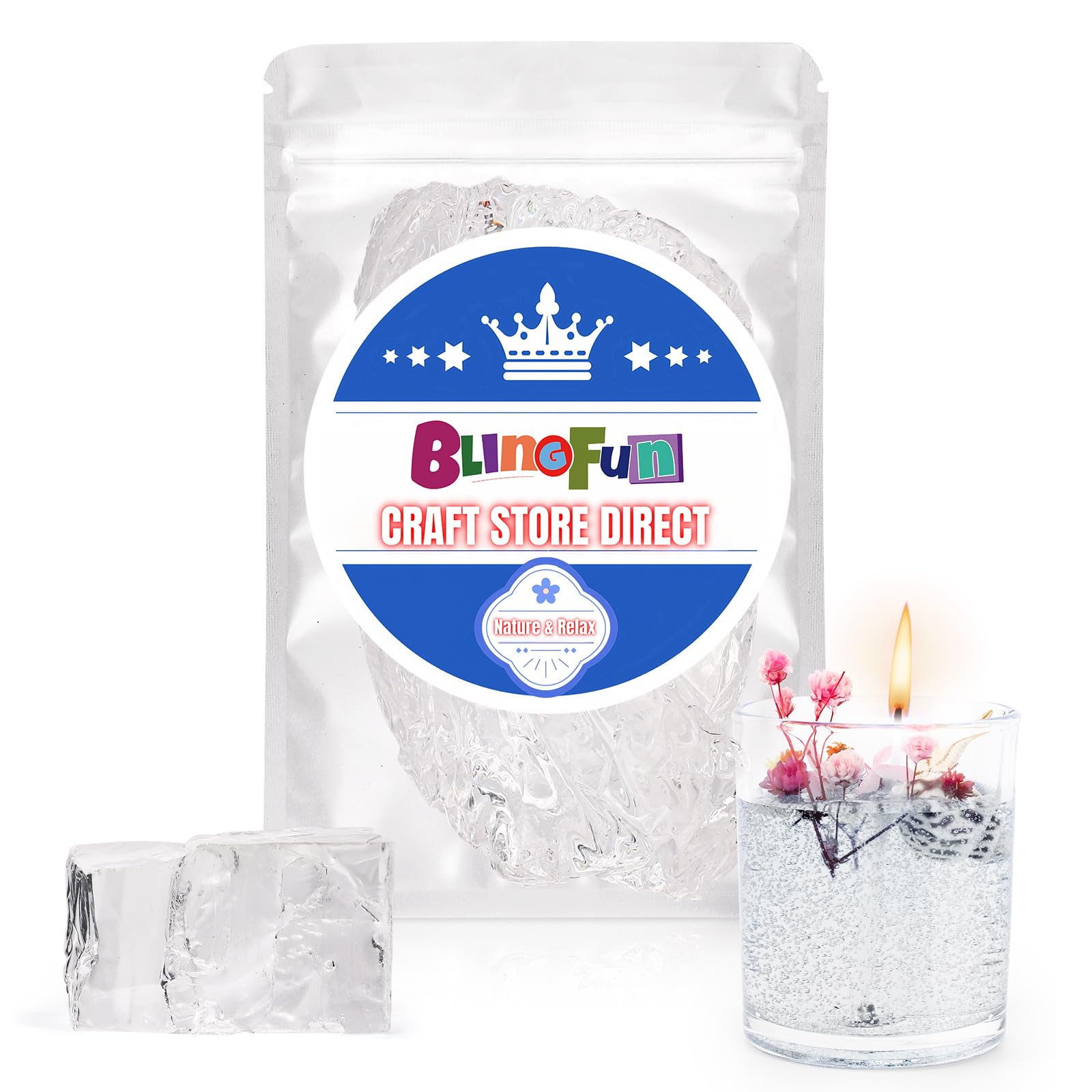 3.5OZ Jelly Wax, Translucent Low-Melt (130?/266?) for DIY Scented Candles & Decorative Modeling, Art Craft Supplies, Jewelry Making Wax Molding Material (White)