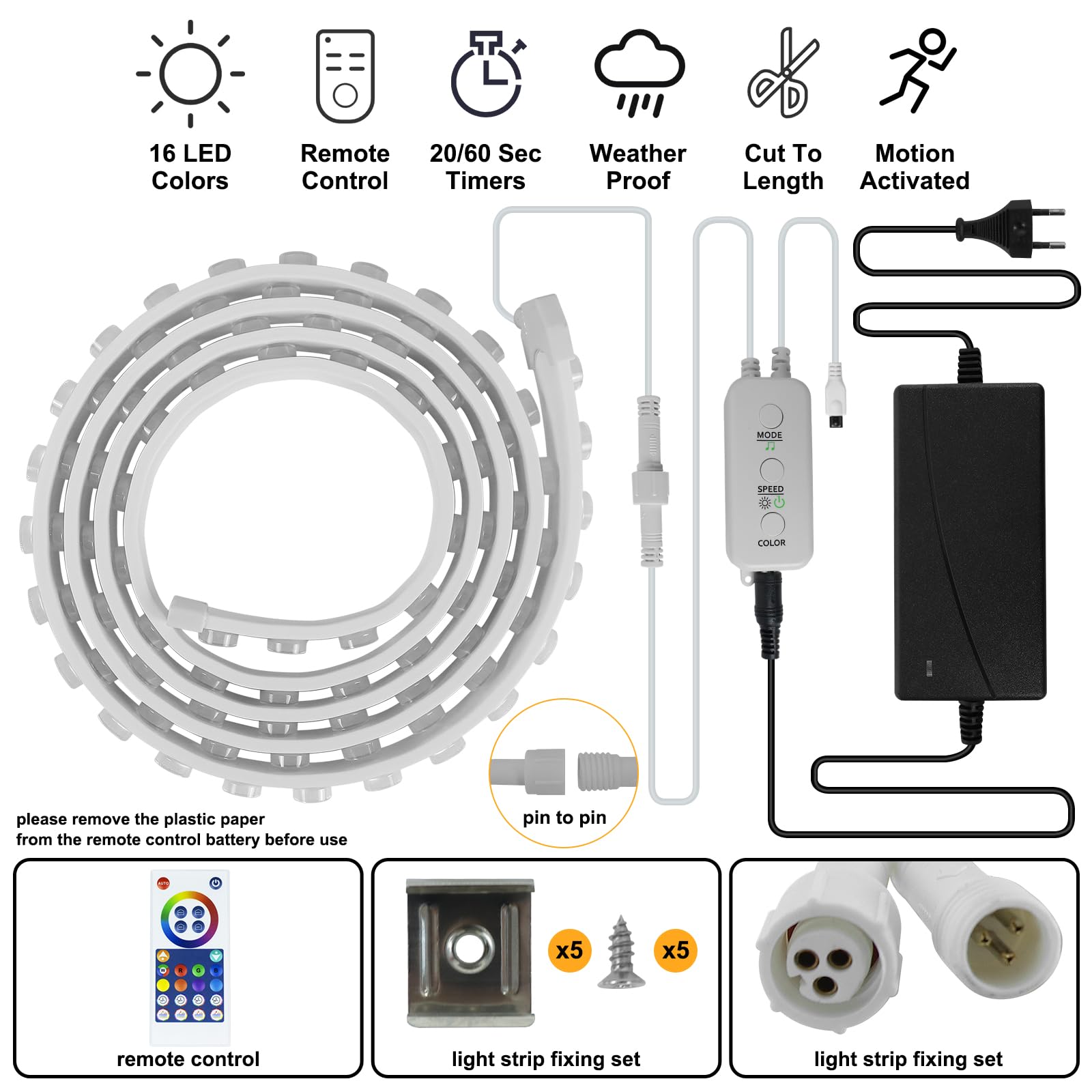 Applique Murale LED,bande Lumineuse 24 V RGBW Avec Application Et
