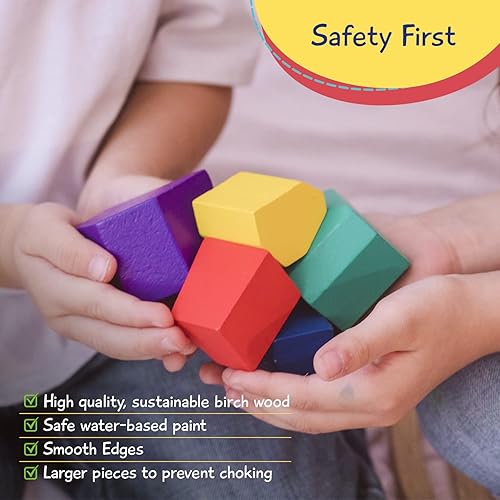 Miniatura 4 de JOY2B Juguetes para niños pequeños, bloques apilables de madera, juguetes Montessori para niños y niñas, juguetes de madera para niños, juguetes