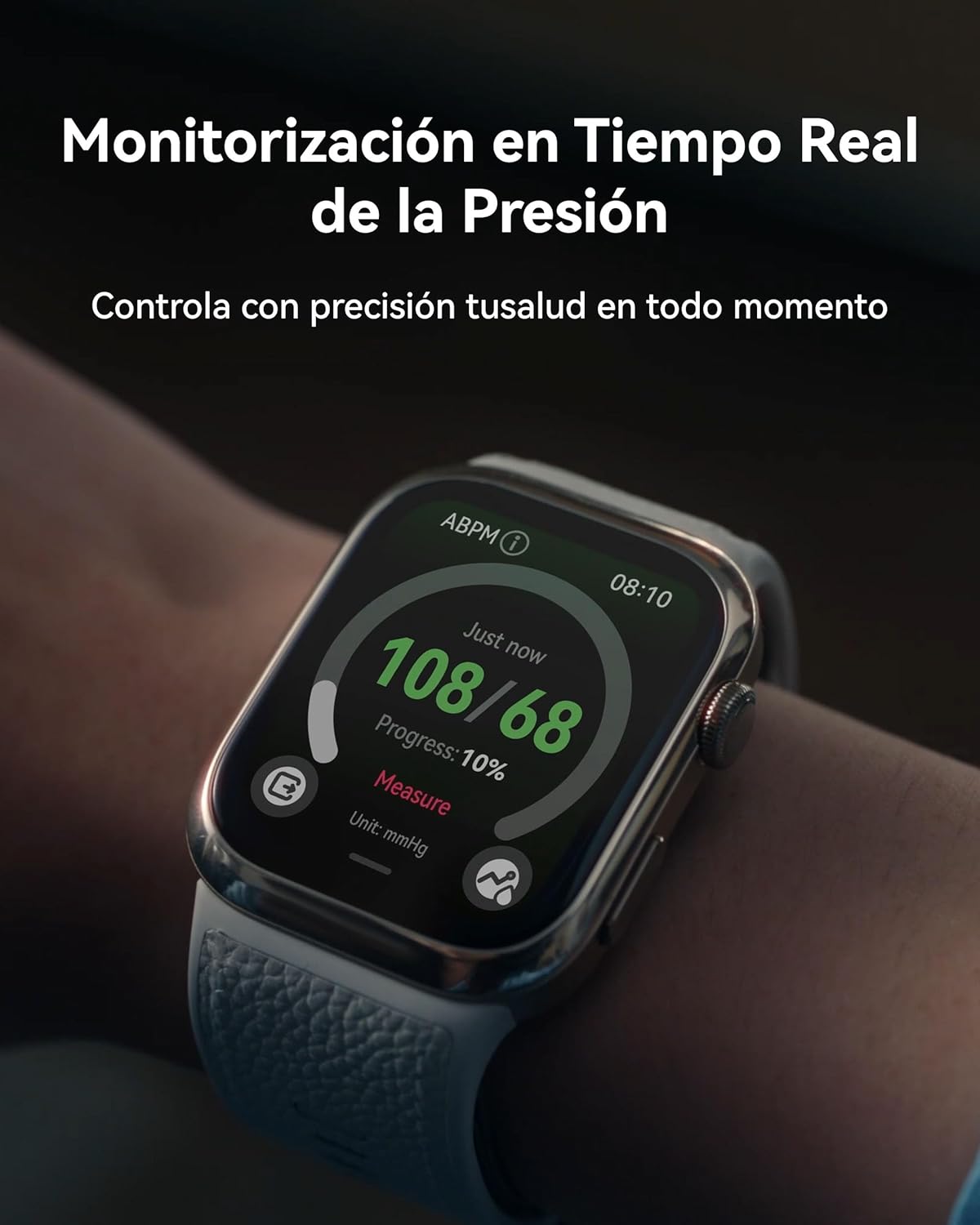 HUAWEI Watch D2,Pantalla AMOLED de 1,82 Pulgadas, Monitorización en Tiempo Real de la Presión Arterial, ECG, Monitorización Exhaustiva del Sueño, SpO2, Asistencia Sanitaria Familiar, Llamadas, Blanco 3