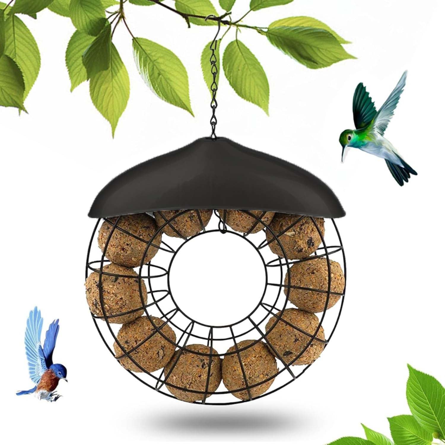 Comedero para pájaros Colgante de Bolas,Bola Colgando Salvaje,comedero para pájaros al Aire Libre,Aves Silvestres para Colgar,comedero para pájaros Colgante a Prueba de Ardillas (A) — view 10