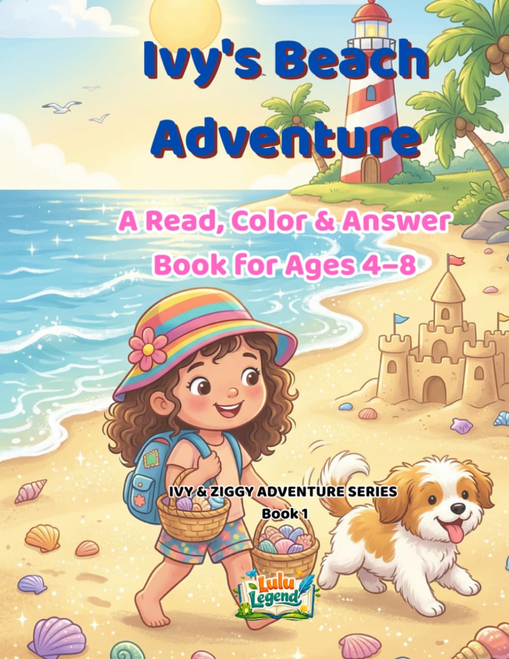 Ivy's Beach Adventure: A Coloring & Reading Activity Book for Kids Ages 4–8 (Ivy & Ziggy Adventure)