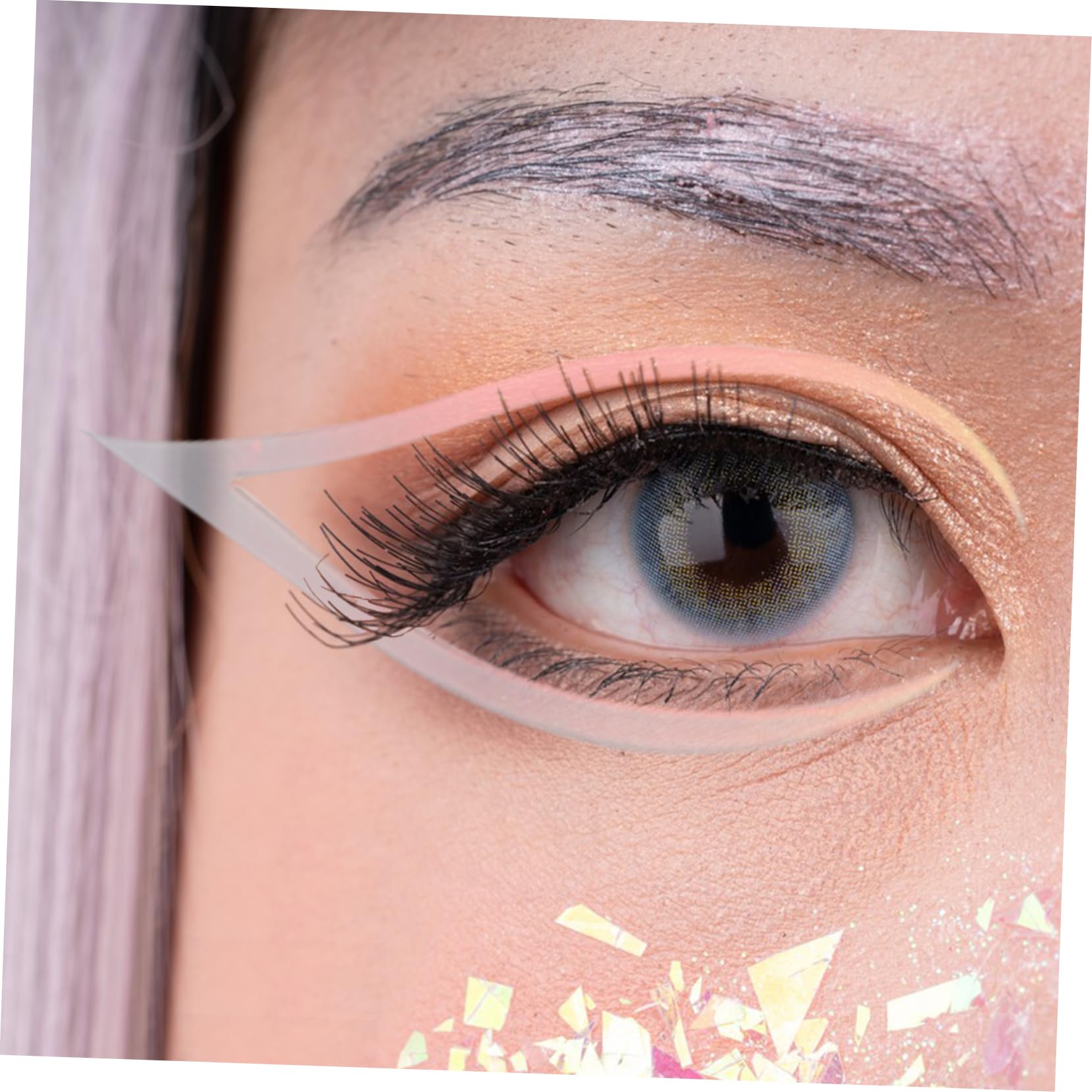 Healeved 20sätze Farbige Eyeliner Sticker Kreative Und Tragbare Augen-make-up Aufkleber Für Festivals Cosplay Und Alltag Einfach Anzuwenden Entfernen Für Augenformen