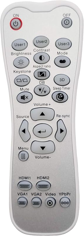 BR-3001B Projector Remote Control Replacement | [INTECHING Make] For use with Optoma GT1080HDR, HD143X, HD146X, HD243X, HD29H, KHD38+, UHD35STx, UHD35x, UHD38, UHD38x, UHD42