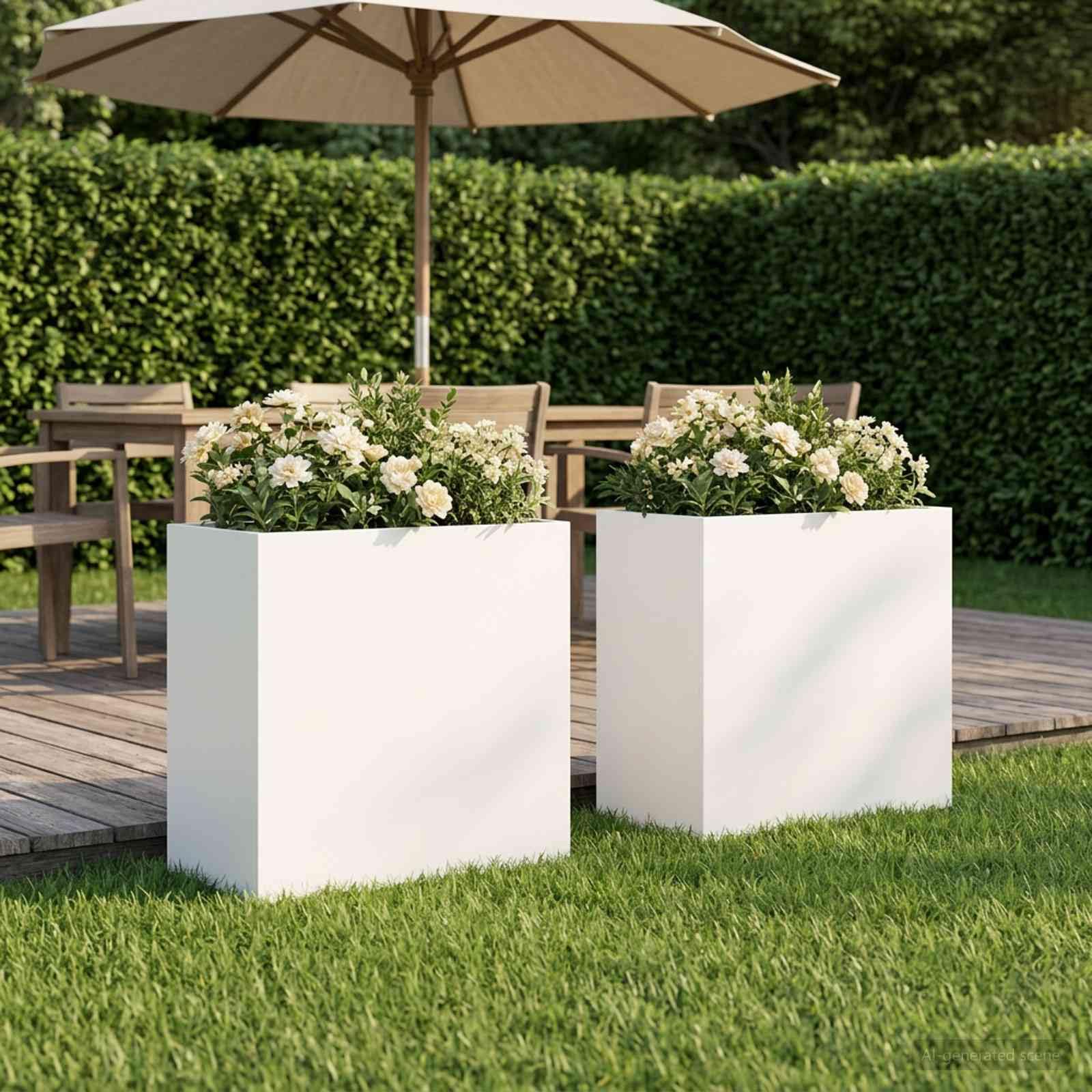 Genérico Macetero de Jardín 2 uds. 50 x 30 x 40 cm,Casa y jardín,Maceteros y jardineras,8.4 kg-8005515