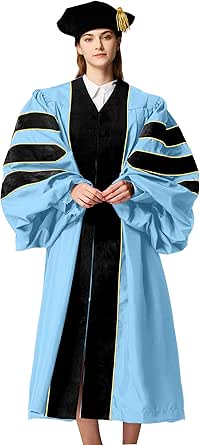Quality Craftsmanship For Deluxe Doctoral Graduation Gown: Durable & Stylish School Attire
