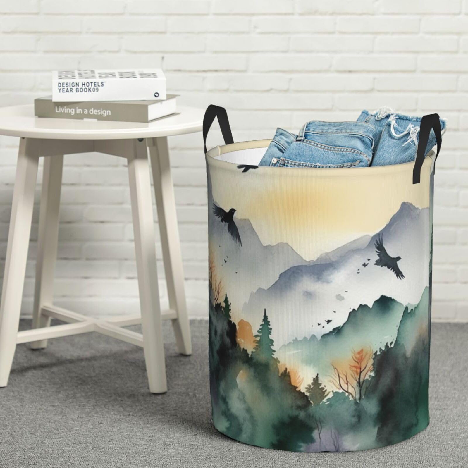 Panier à linge imperméable oiseaux de montagne pour stopper le désordre