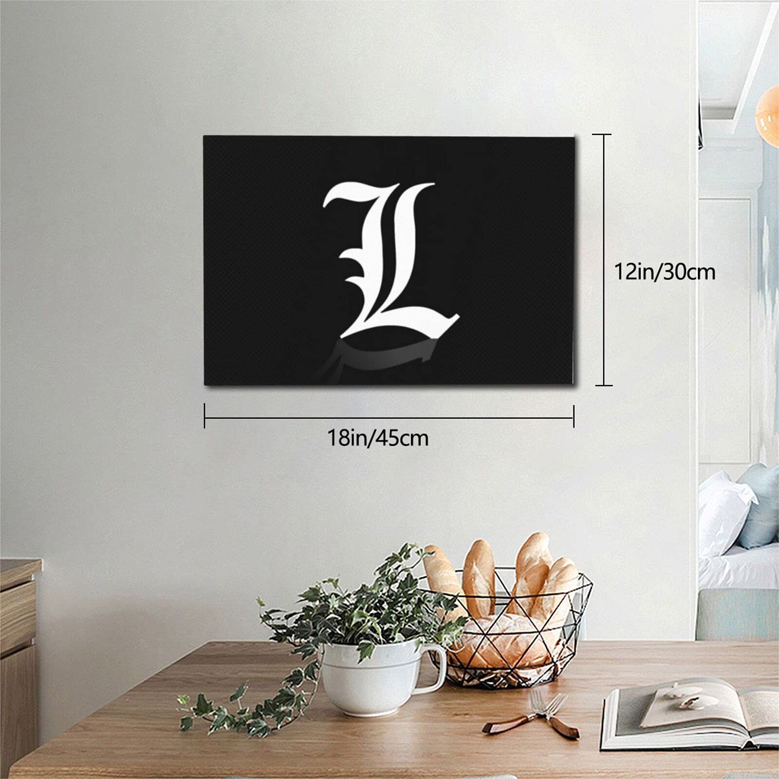 DEATH NOTE L ポスター 額縁入り Amazon.co.jp: Death Note デスノート フレームレスの装飾的な絵画
