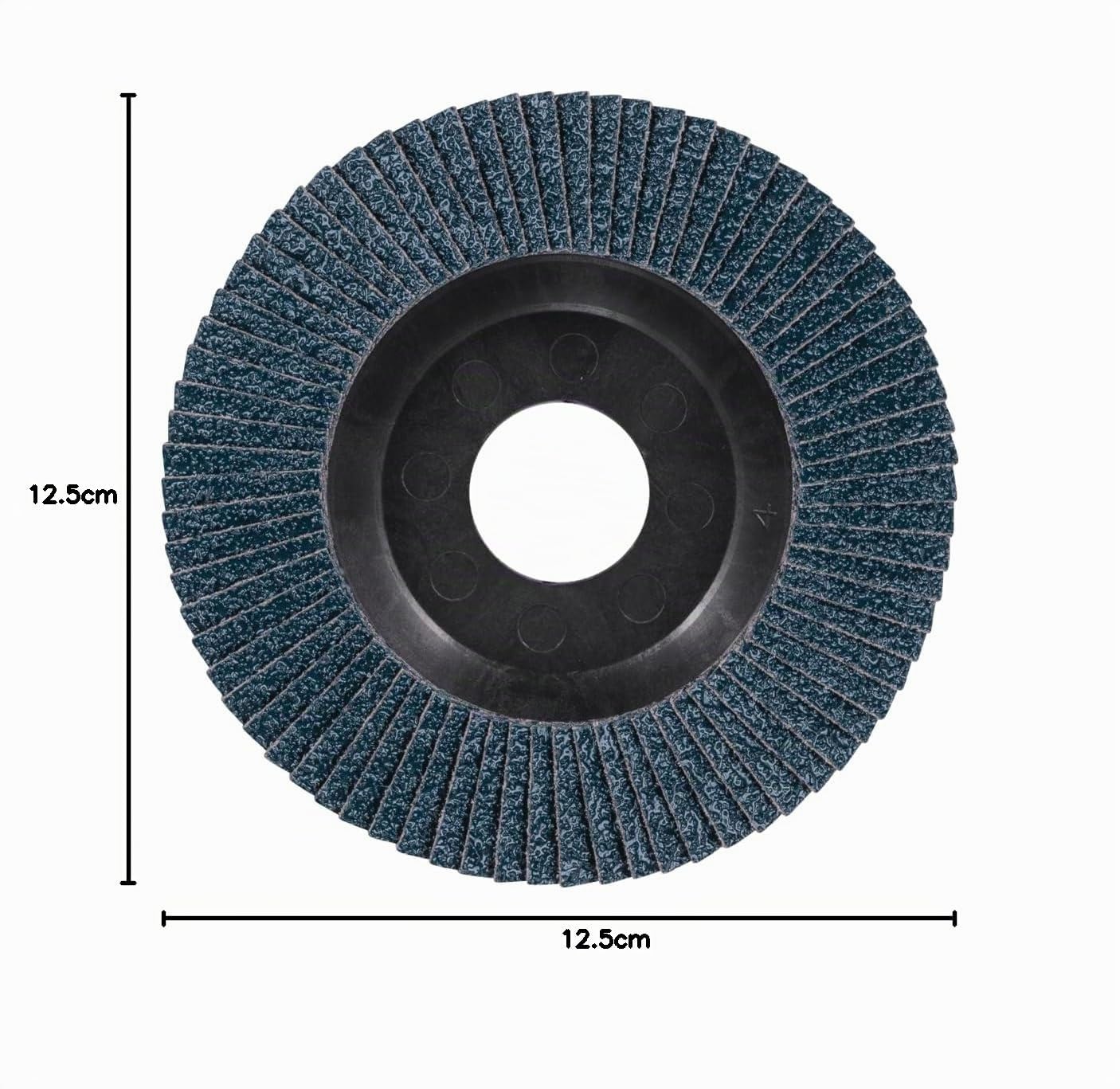 PFERD TOOLS POLIFAN Fächerscheibe 125 mm Zirkonkorund Z40 – PSF TRIM STEELOX für Stahl & Edelstahl (INOX), Form PFC/B/T29, Ø 22,23 mm Bohrung, Fächerscheibe für Winkelschleifer, 10 Stück