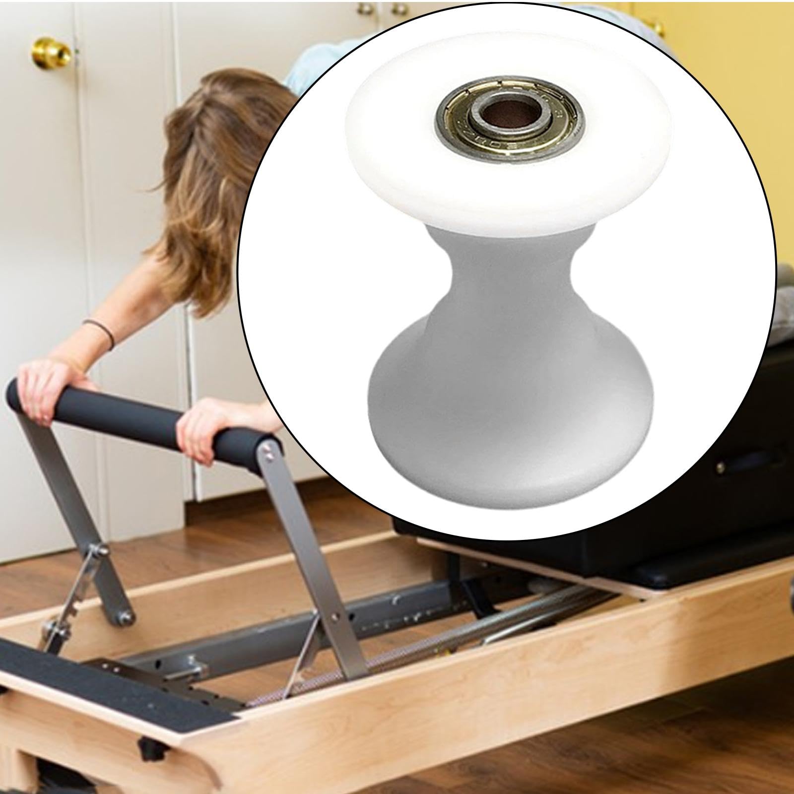 perfk Roulements de Roue de Rameur, Roulements de Poulie, Pièces Détachées pour équipement de Fitness Professionnel, Accessoires de Rechange pour Exercice d'entraînement
