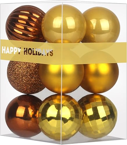 Vista 109 de GameXcel 18 Esferas Navideñas para Árbol de Navidad - Decoraciones de Árbol de Navidad Irrompibles Bola Colgante Mediana Azul Cielo 2.5 pulgadas x