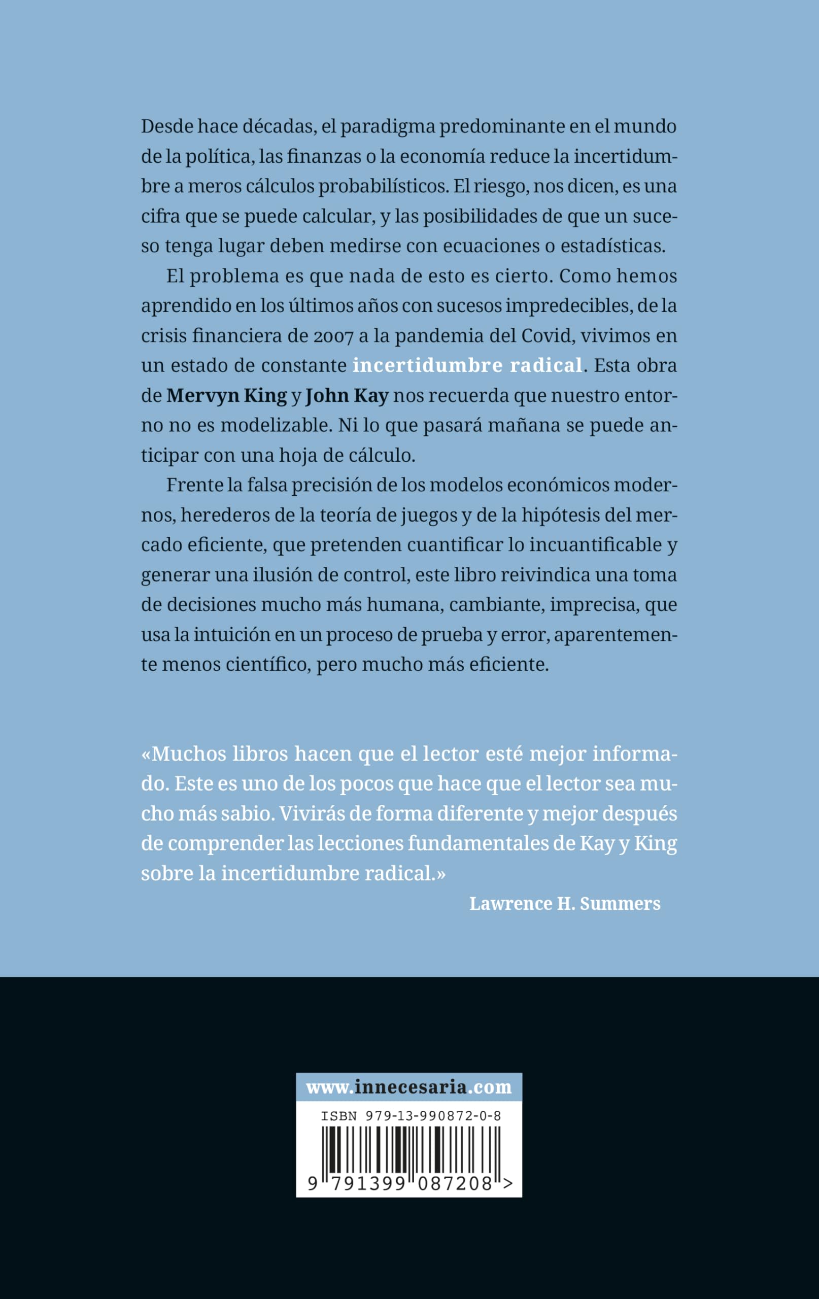 INCERTIDUMBRE RADICAL: El arte de tomar decisiones ante un futuro incierto (ENSAYO)