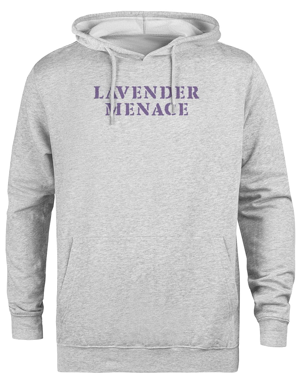 Lavender Menace Unisex Grauer Hoodie Umweltfreundliche Kapuzenjacke Unisex Grey Hoodie Eco-Friendly Hooded Jacket