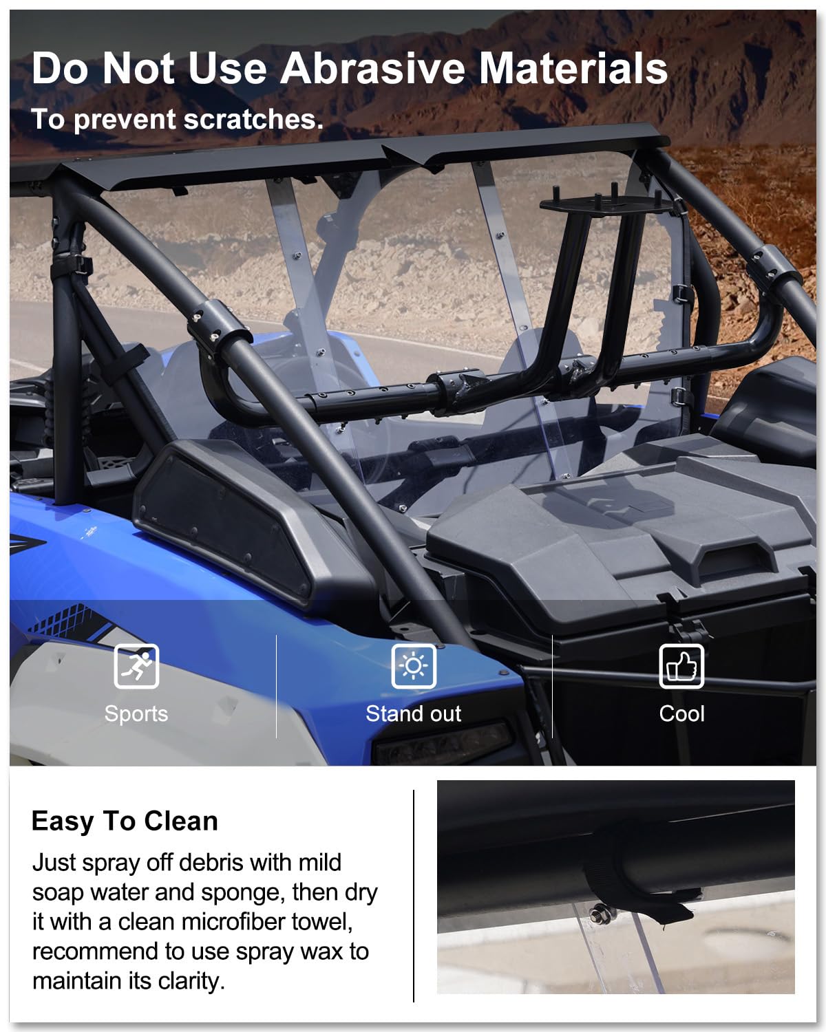 Amazon.com: KIWI MASTER Rear Window for 2020-2026 Kawasaki Teryx