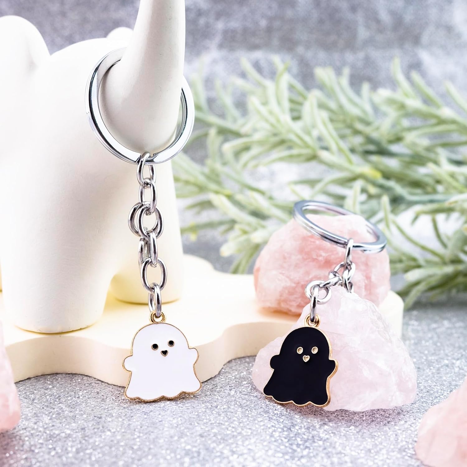 Best Friend Keychain Long Distance Friendship Gifts for Friends Cute Bff Gifts for Bestie Birthday Valentines Galentines Christmas Gift for Women Boo Basket Stuffers Best Womens Stocking Stuffer - Image 3