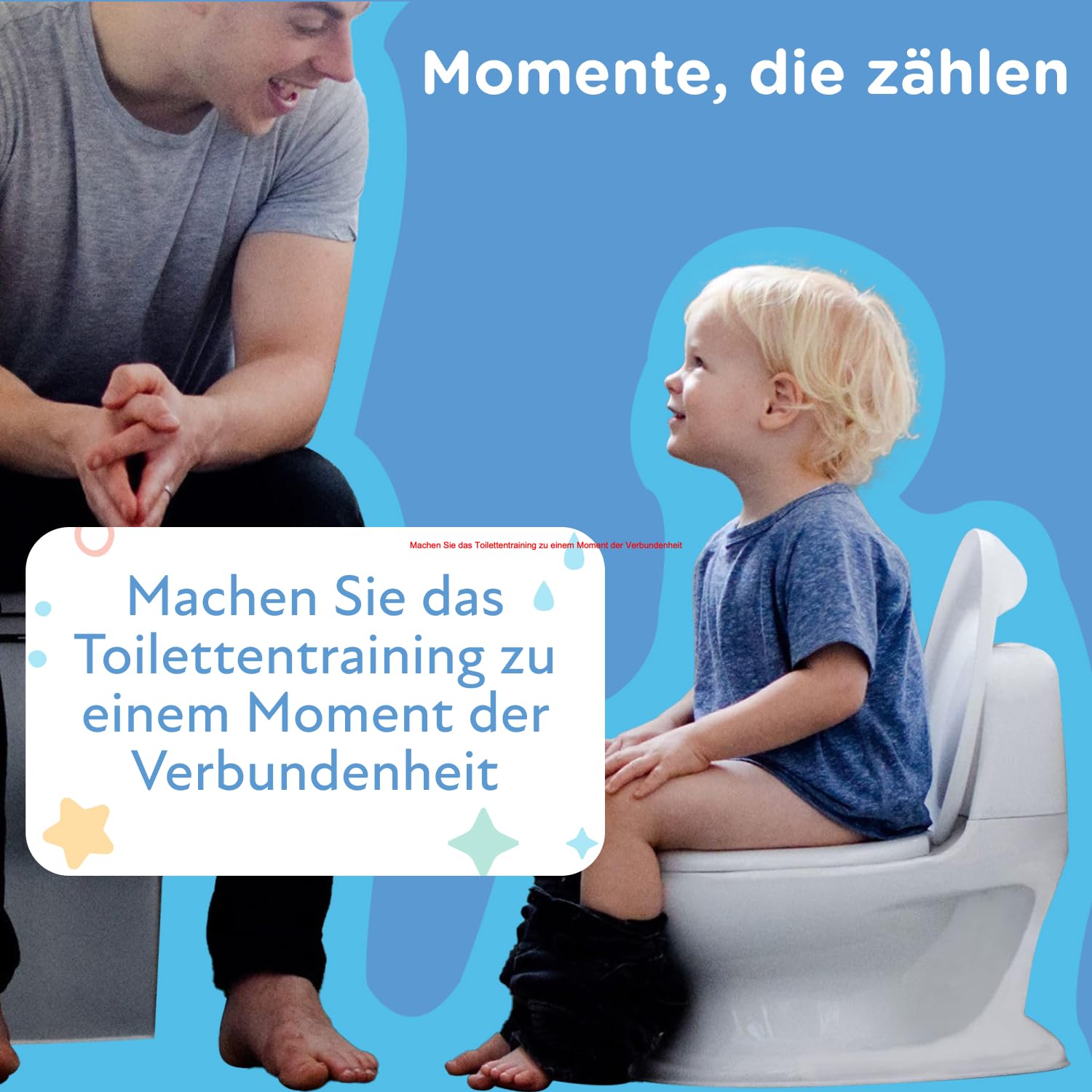 Nuby - My Real Potty - Baby-Töpfchen für Töpfchentraining – Töpfchen für Kinder mit Spülgeräusch & Batterien Inklusive – Kindertoilette ab 18 Monaten – Realistisches Baby WC Zum Üben – Weiss