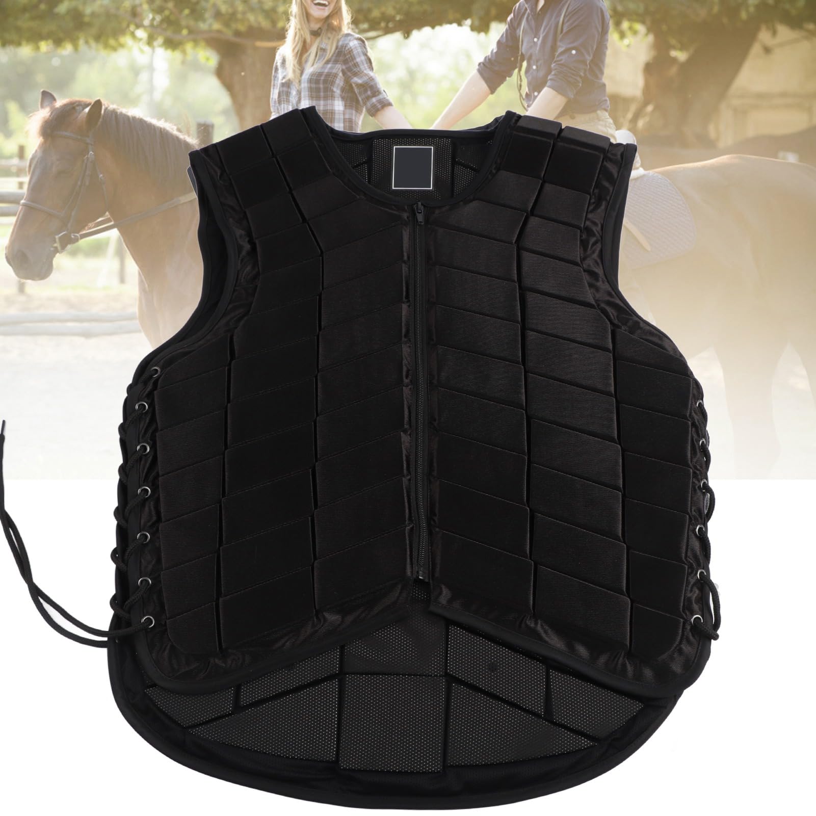 Naroote Gilet Protettivo da Equitazione per Adulti alla Moda Comodo Conveniente per la Protezione Equestre Nylon per Adulti (XL)