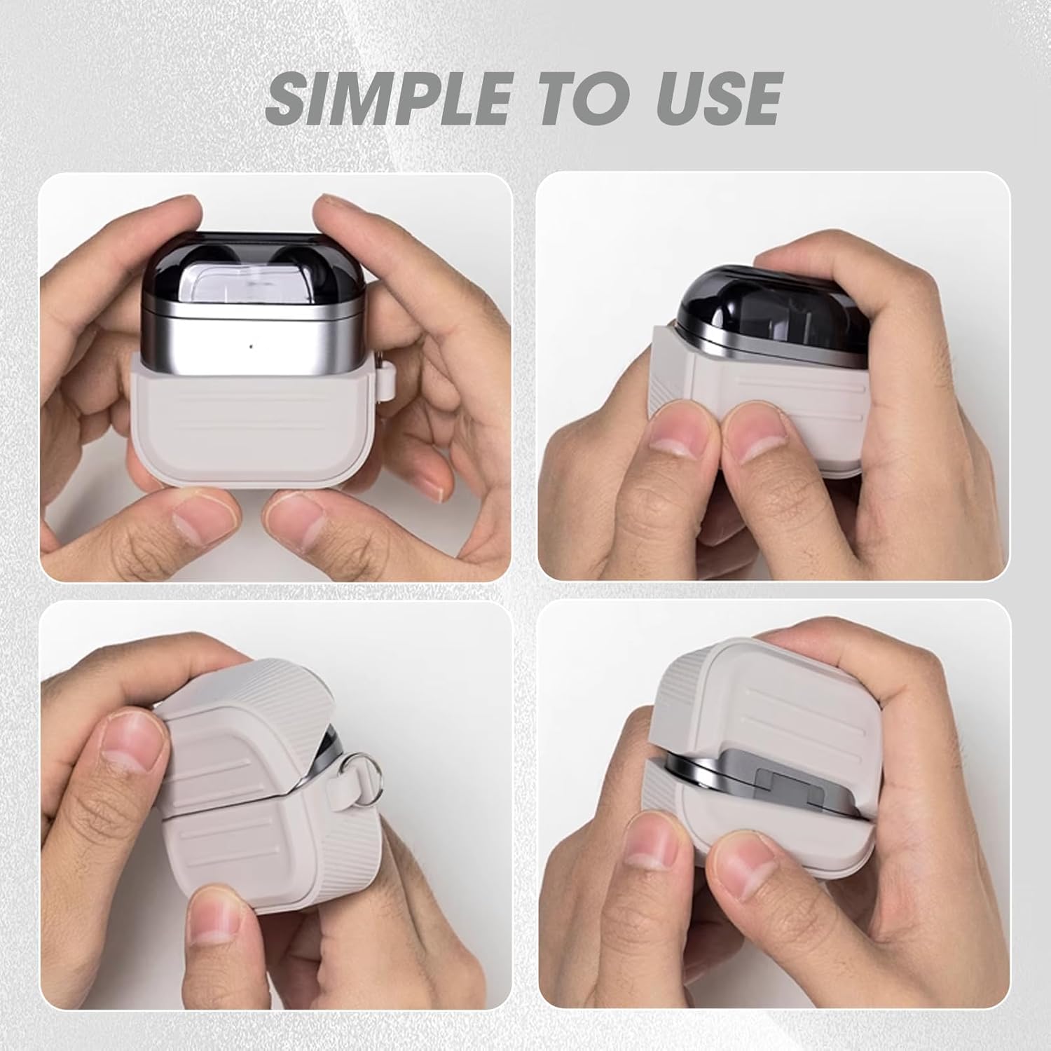 حافظة حماية من تيريفي لسماعات ابل ايربودز 4 بتصميم كيس مصنوعة ... - view 3