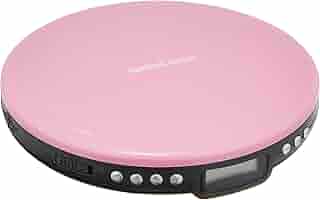 AudioComm ポータブルCDプレーヤー ピンク AudioCommポータブルCDプレーヤー リモコン付き ピンク [品番]03