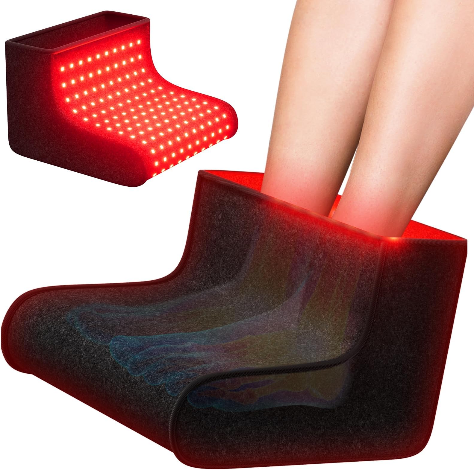 Amazon.com: Red Light Therapy for Feet, Dual Wavelength 320 Led,for ...