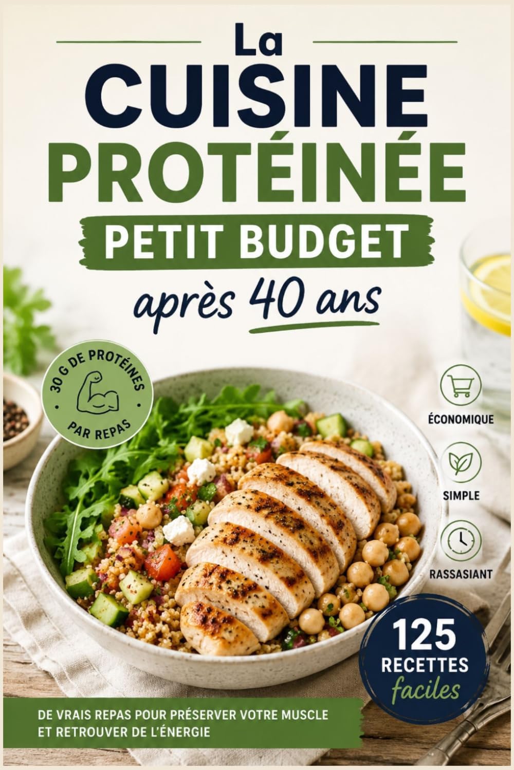 La cuisine protéinée petit budget après 40 ans: 125 repas faciles