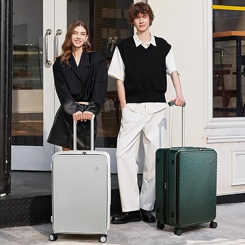 Miniatura 2 de Maletas de equipaje expandibles con ruedas para equipaje de mano de mixi Maletas rígidas con apertura superior para viajes con ruedas giratorias y