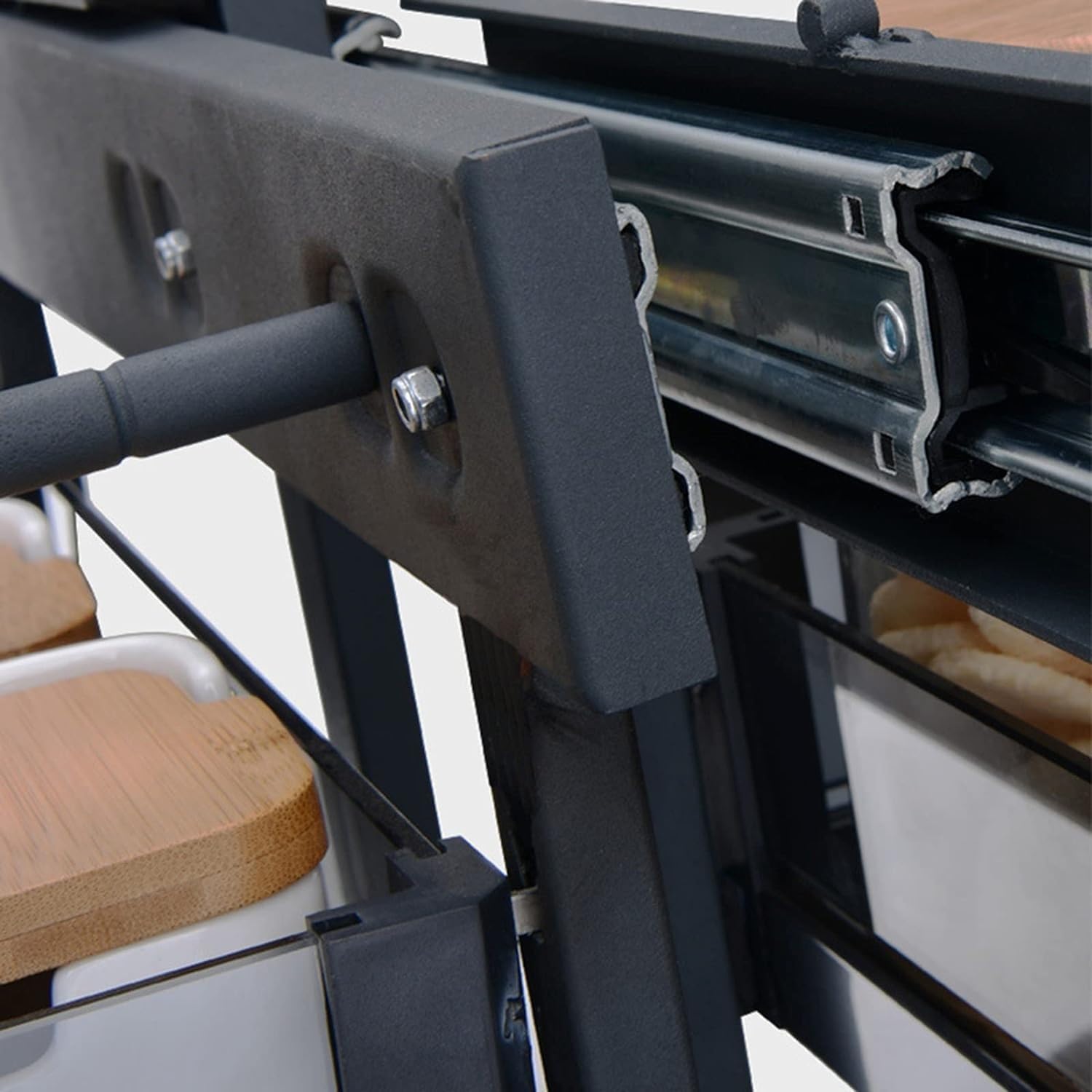 Organizer angolare girevole a doppio ripiano per armadi da 800 mm e 900 mm, massimizza lo spazio di archiviazione e un facile accesso