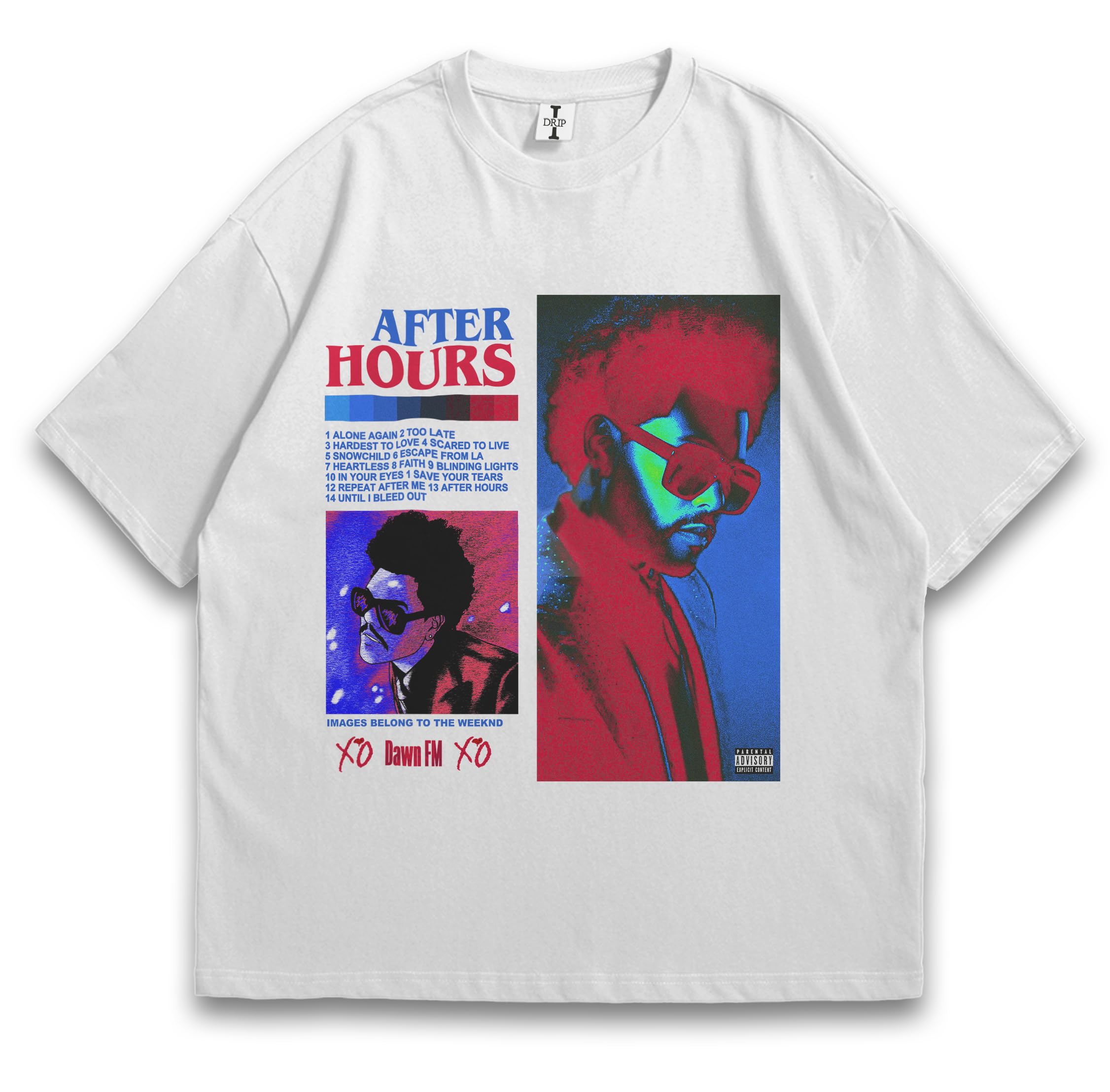 I-DripGraphic Print T-Shirt, Cotton, Short Sleeve Crew Neck, Unisex Casual Wear Design, Regular Fit