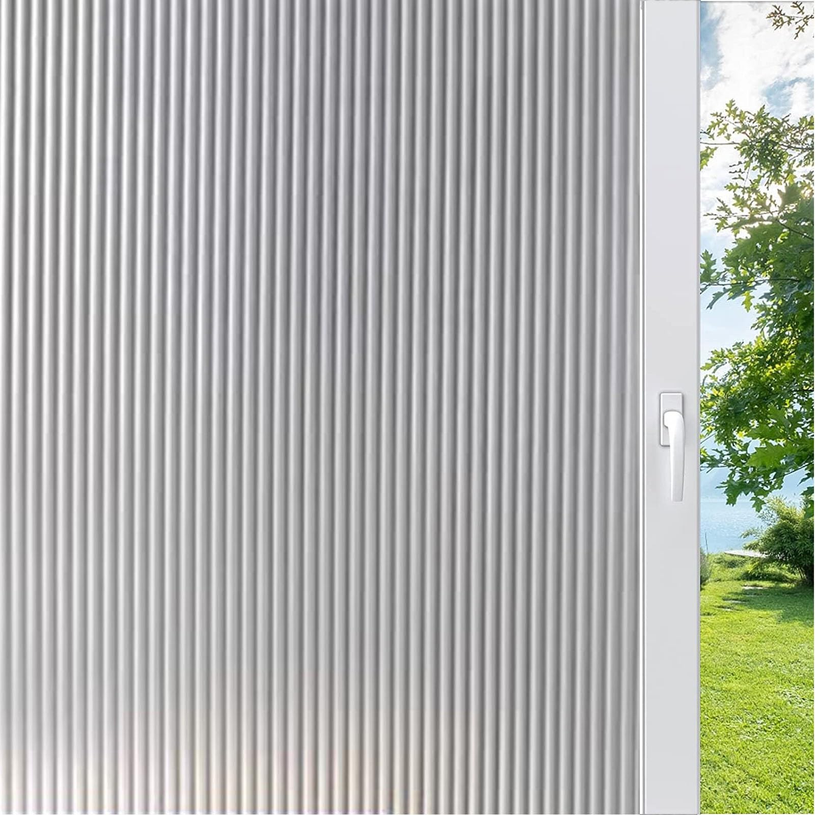 Pellicola per Finestre 30 x 500 cm Protezione Solare, Anti-Uv Pellicola Decorativa per Finestre Pellicola Antisolare Oscurante per Ufficio,Soggiorni, Chang Hong 2