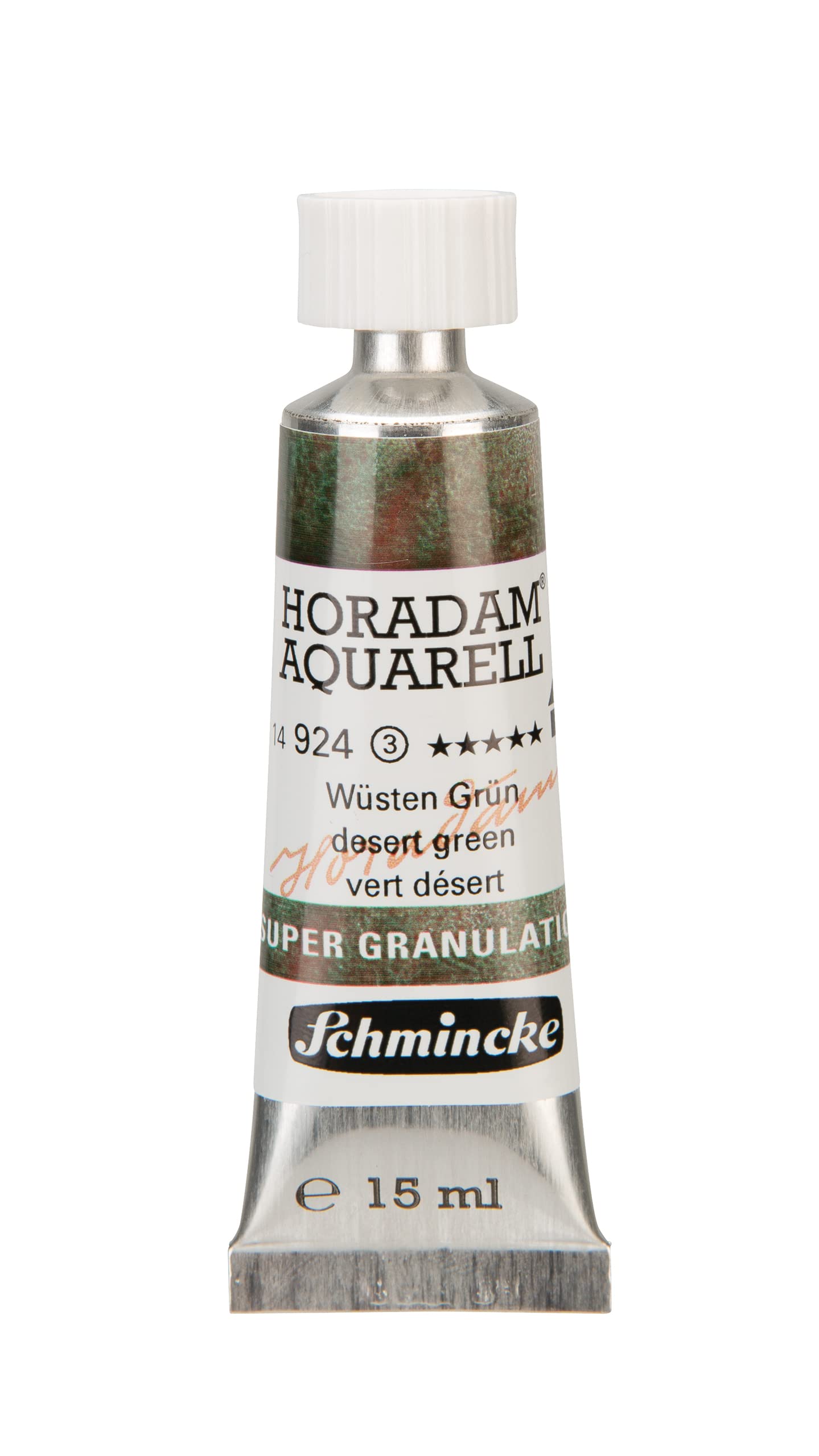 Schmincke Horadam Artists Supergranulating Watercolours - Desert Green 15ml Tube (924)
