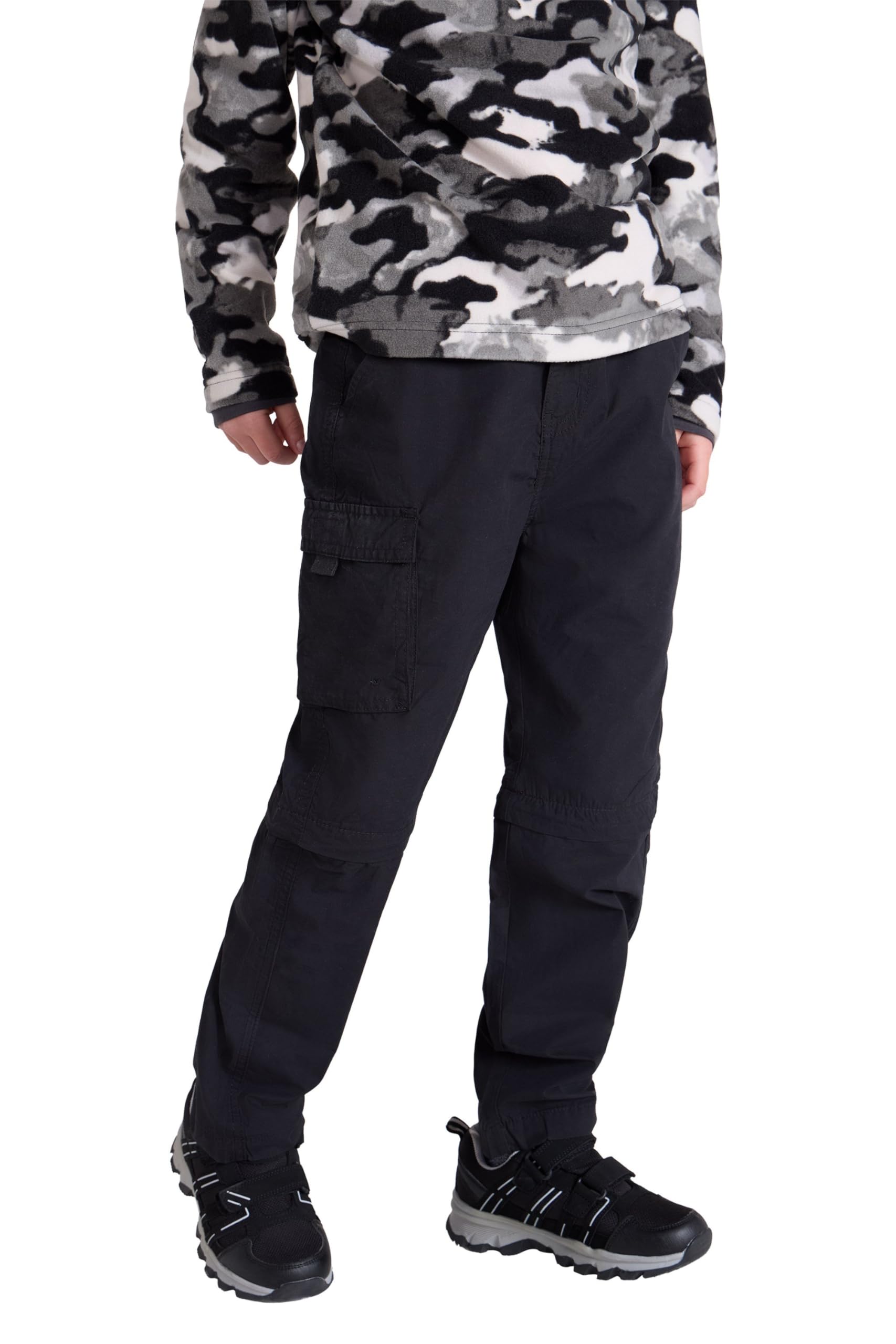 Mountain WarehouseActive Kids Convertible Trousers -Shrink & Fade Resistant Childrens Trousers, Fast Dry, Zip Off Casual Bottoms - for Spring Summer, Camping, Travelling