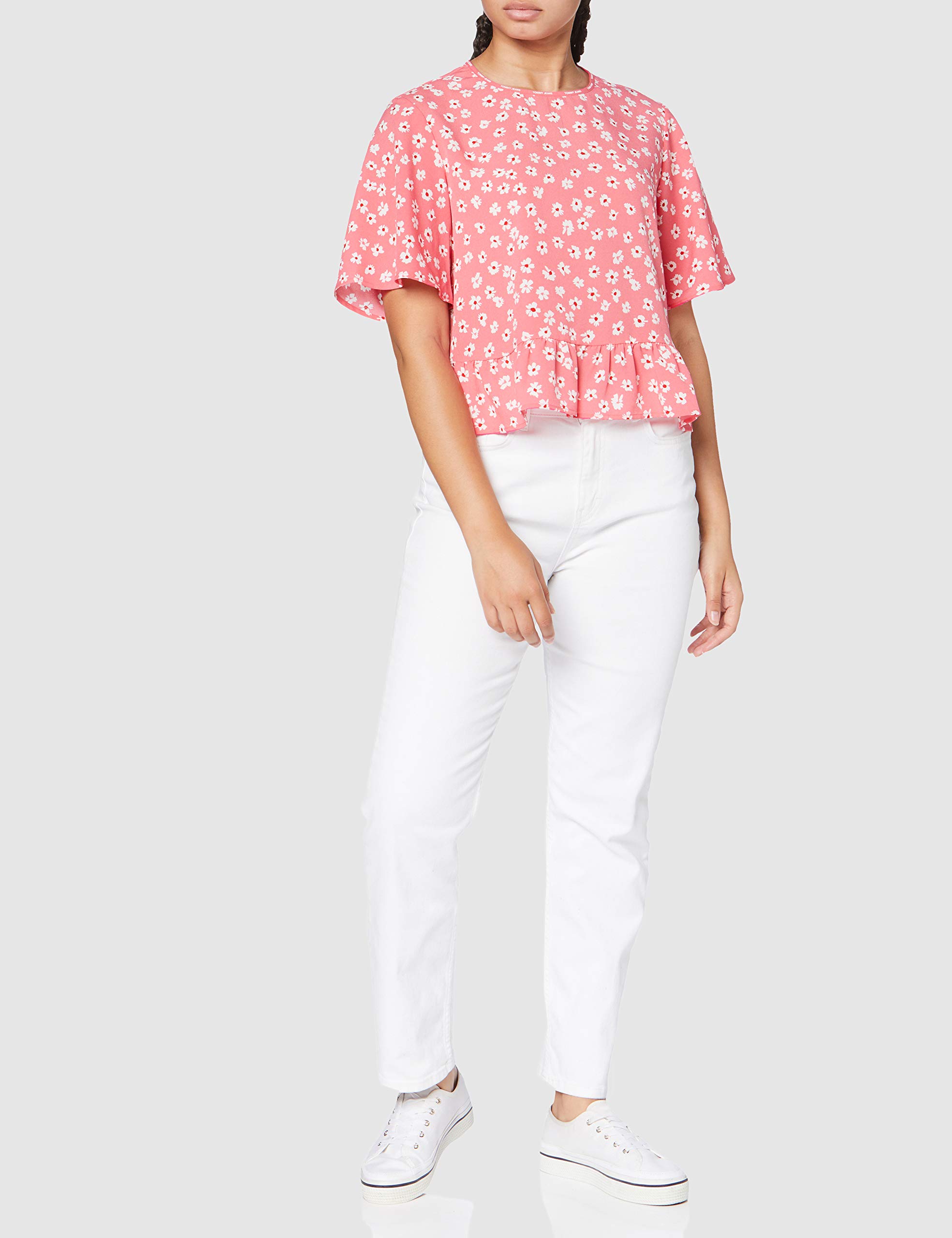 Tommy Jeans Tjw Printed Peplum Top Chemise Femme