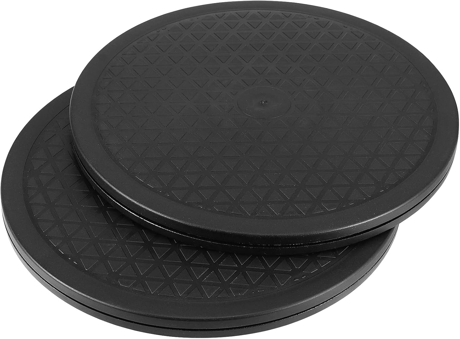 MUKCHAP 4 Pack 10 Inch Rotating Swivel Stand Turntable, 360° Round Swivel Turntable with Steel Ball Bearings, Multi-use Lazy Susan for Various Utility Uses, 55 Lbs Carrying Capacity