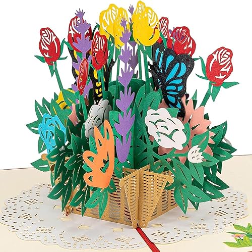 Miniatura 2 de WESAPPINC Paquete de 5 tarjetas de felicitación 3D, tarjetas de Navidad, postales desplegables, tarjetas de aniversario de cumpleaños para padres,