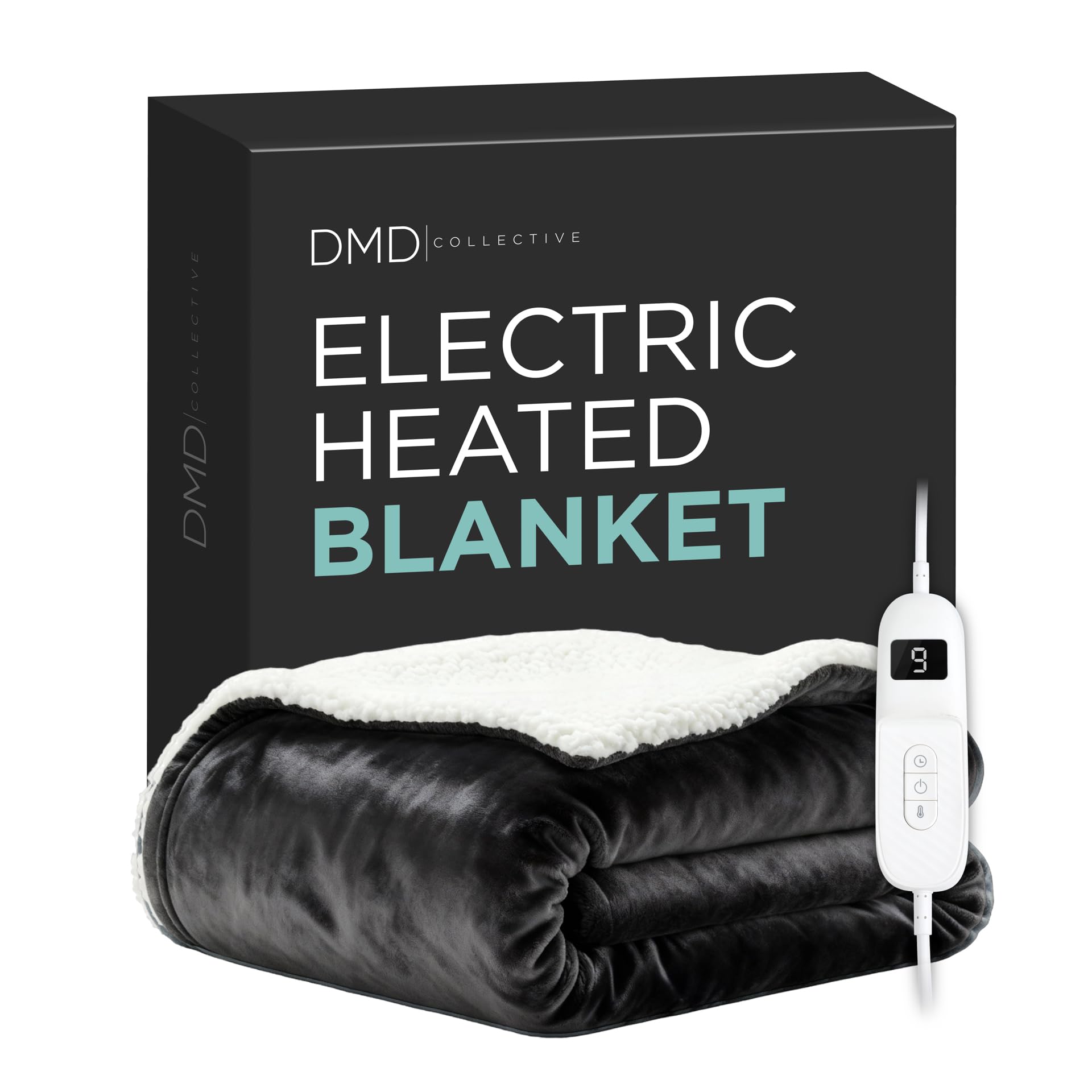 DMD Collective - Heated Blanket, Electric Blanket 120x160cm, Black