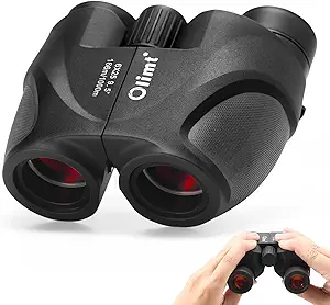 6x25 Compact Binoculars, Mini Pocket Small Portable Size 9.5° Wide Angle Field of View 21mm Large Eyepiece ED Glasses Bak-4 Prism Professional HD for Adults Travel Sports Cruise Birding Opera