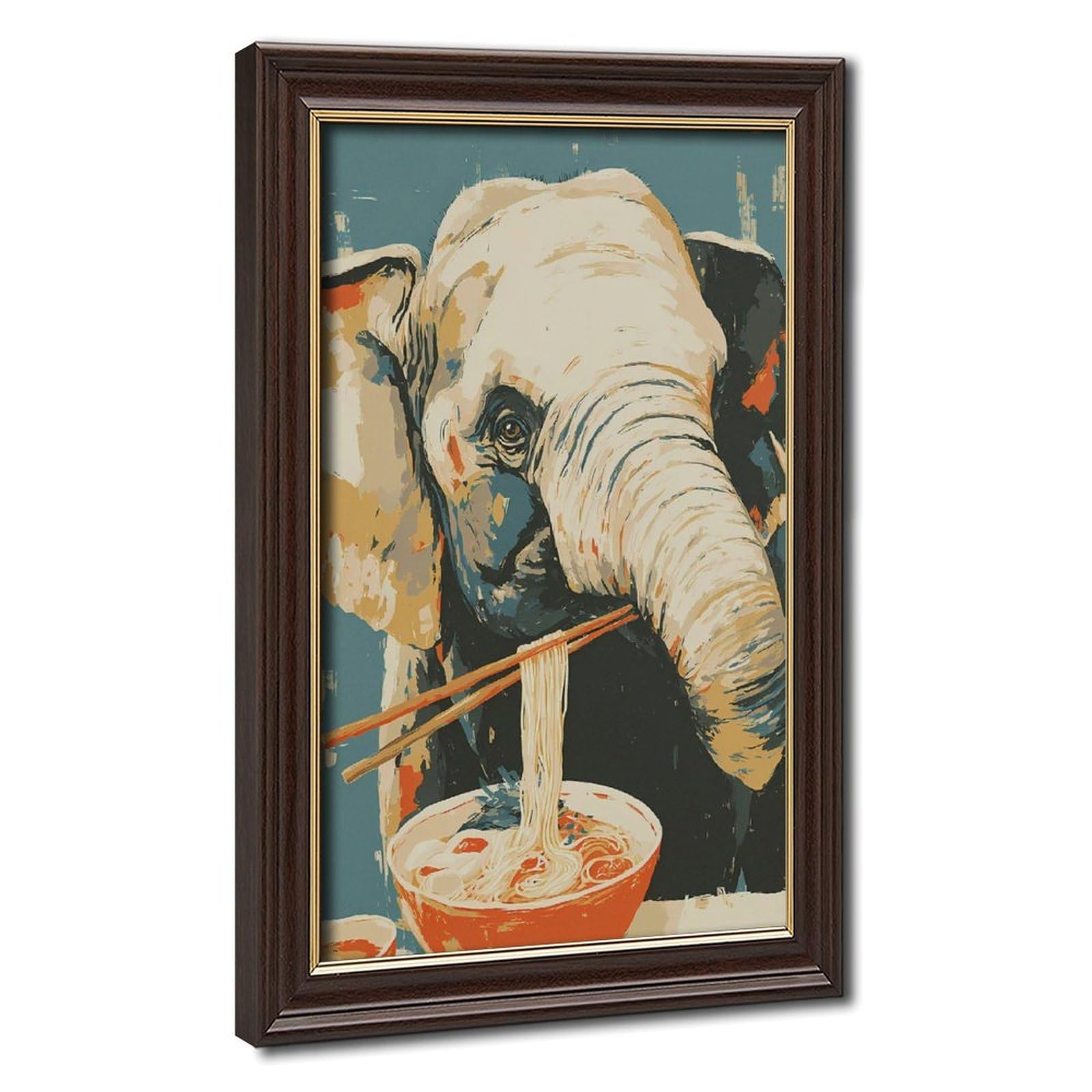 Bareronor Abstract Elephant Poster Canvas Poster Bedroom Decor Landscape Office Room Decor Gift 20" L X 30" W