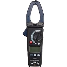 Amazon Basics 600A AC/DC Clamp Meter, True RMS, NCV, Flashlight, Counts upto 6000, Black
