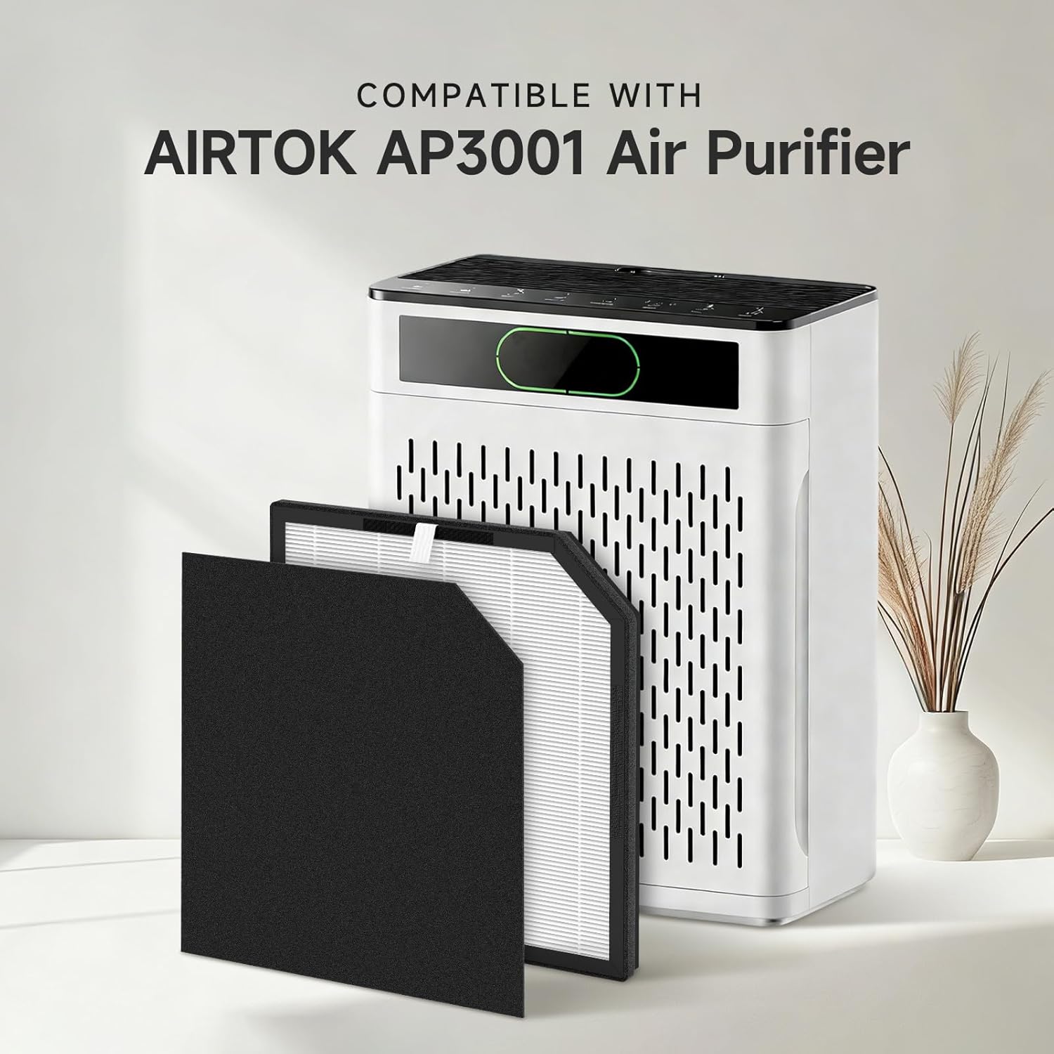 2-Pack AP3001 Replacement Filter Compatible with Airtok AP3001 Air Purifiers, for ASIN:B0FH8WVPBN/B0FH8WHG1H