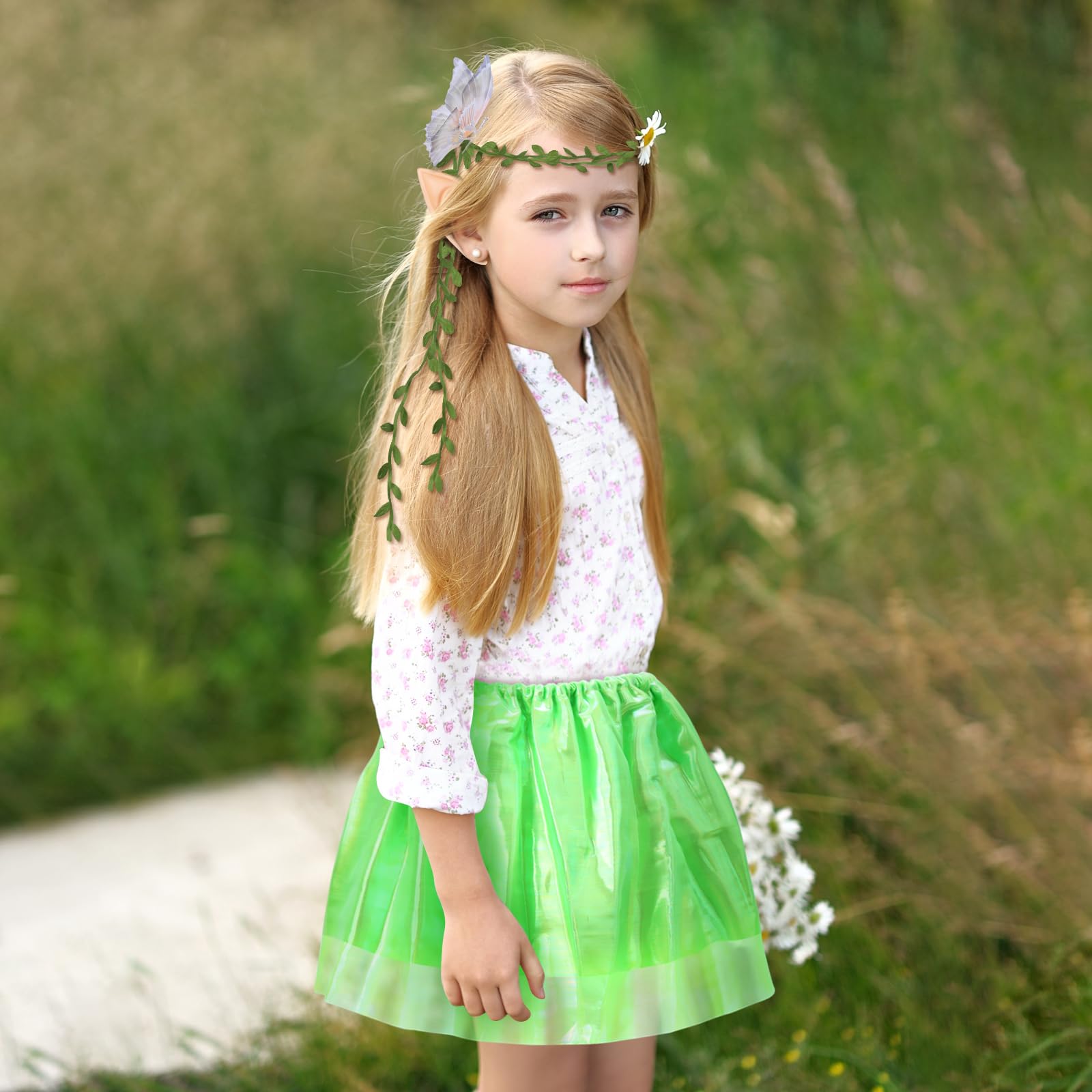 HONMOK 5 PCS Kids Fairy Elf Costume - Image 2