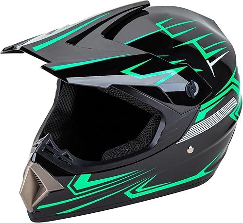 Miniatura 6 de CARTMAN Adult Full Face Motorcycle Helmet, DOT Approved Dirt Bike Helmet, Matte Black and Red for Offroad, ATV, and Motocross