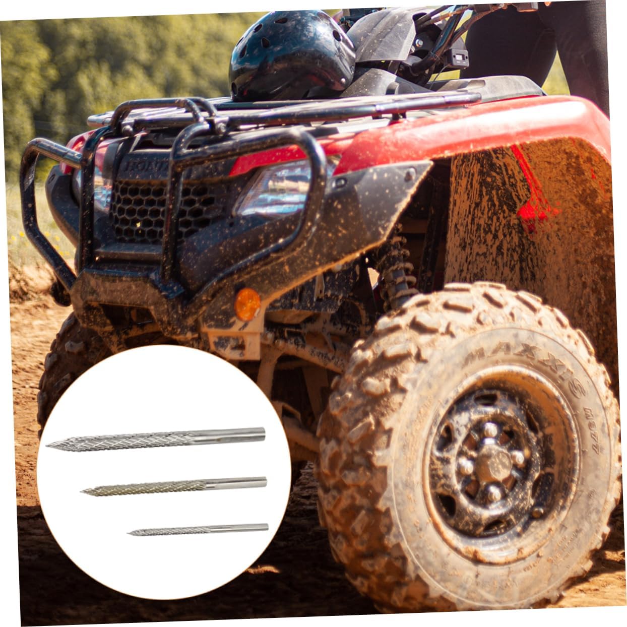 2sets Automobile Wire Cutter Drill Bit Tire Repair Tool Kit and Reamer Bits for Efficient Tire Repairs and Maintenance