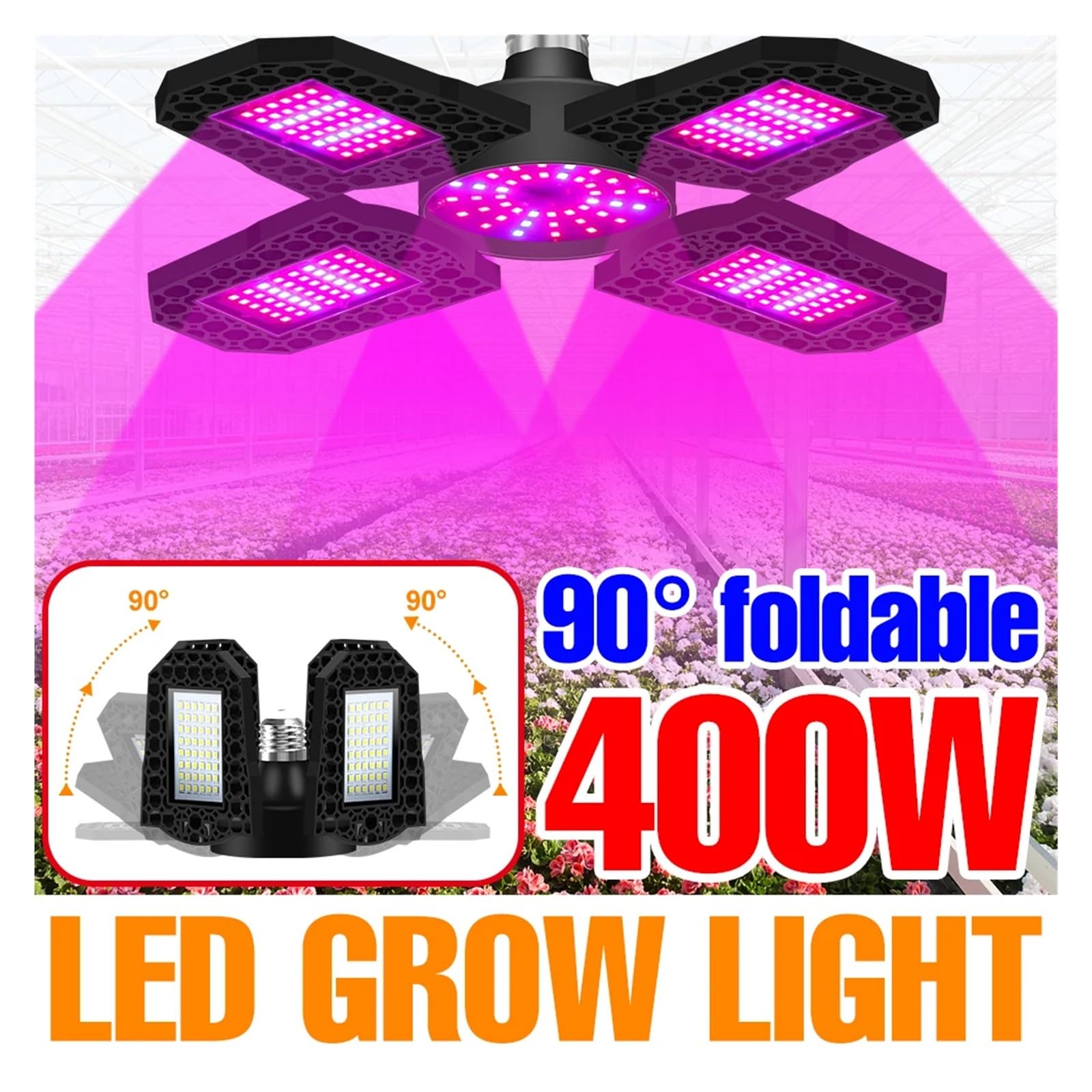 Pflanzenlicht, Pflanzen-LED-Wachstumslicht, Voll-Phytolampe, Indoor-Blumensamen-Hydrokultur-Anbaulampe for wächshaus-müse-Wachstumszelt(200W-180leds)